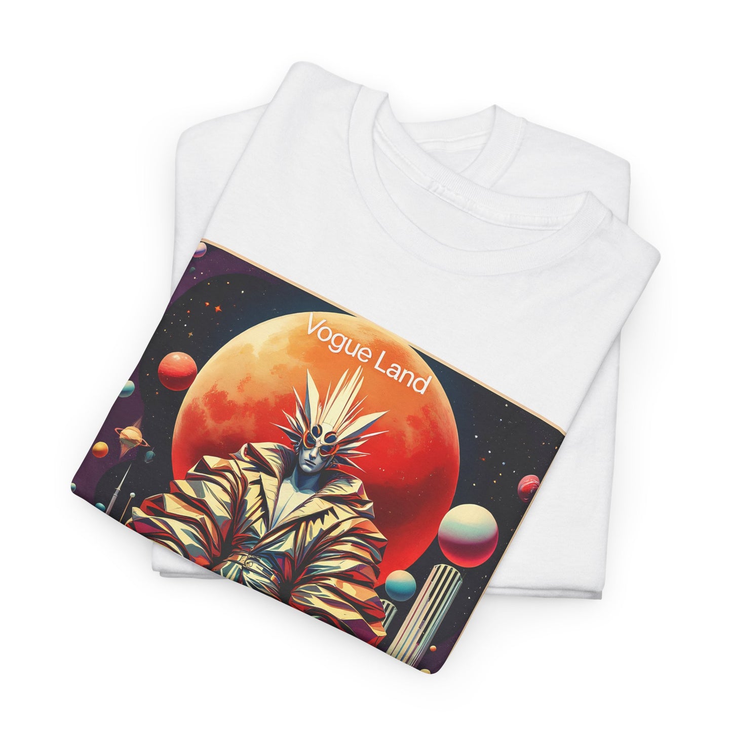 Vogue Land Unisex Heavy Cotton Tee - Colorful Graphic Shirt