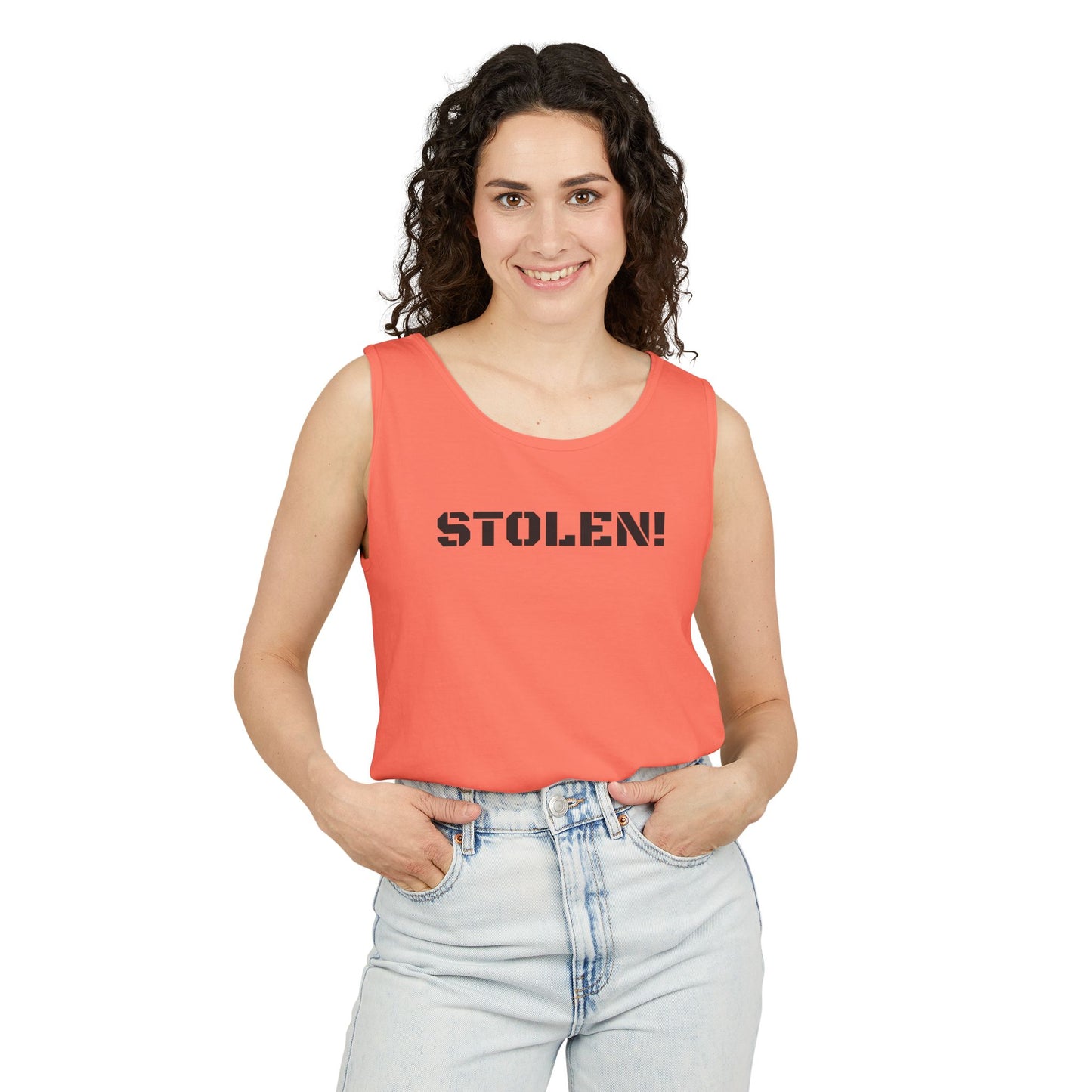 STOLEN! Unisex Garment-Dyed Tank Top - Casual Summer Style