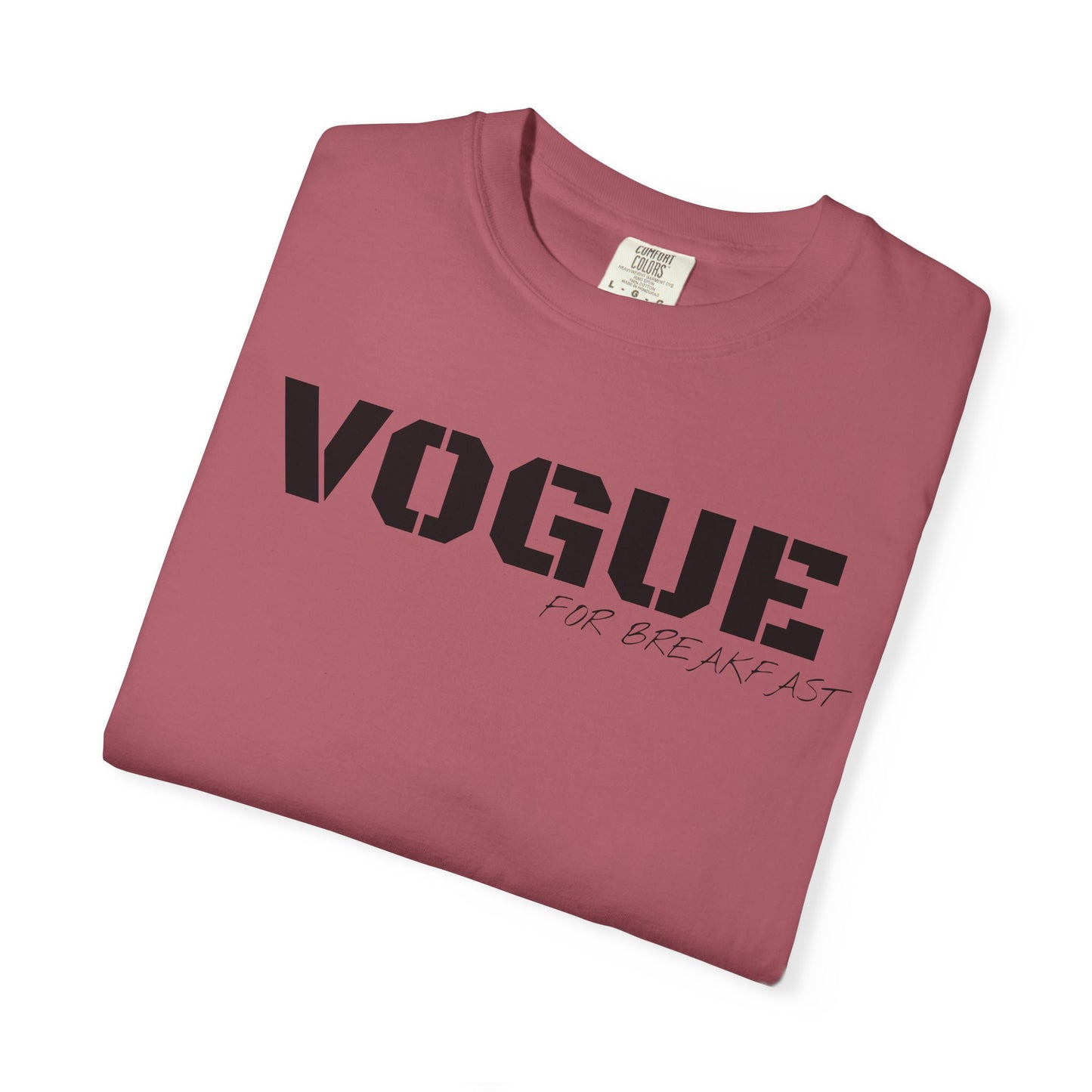 VOGUE For Breakfast Unisex Garment-Dyed T-shirt