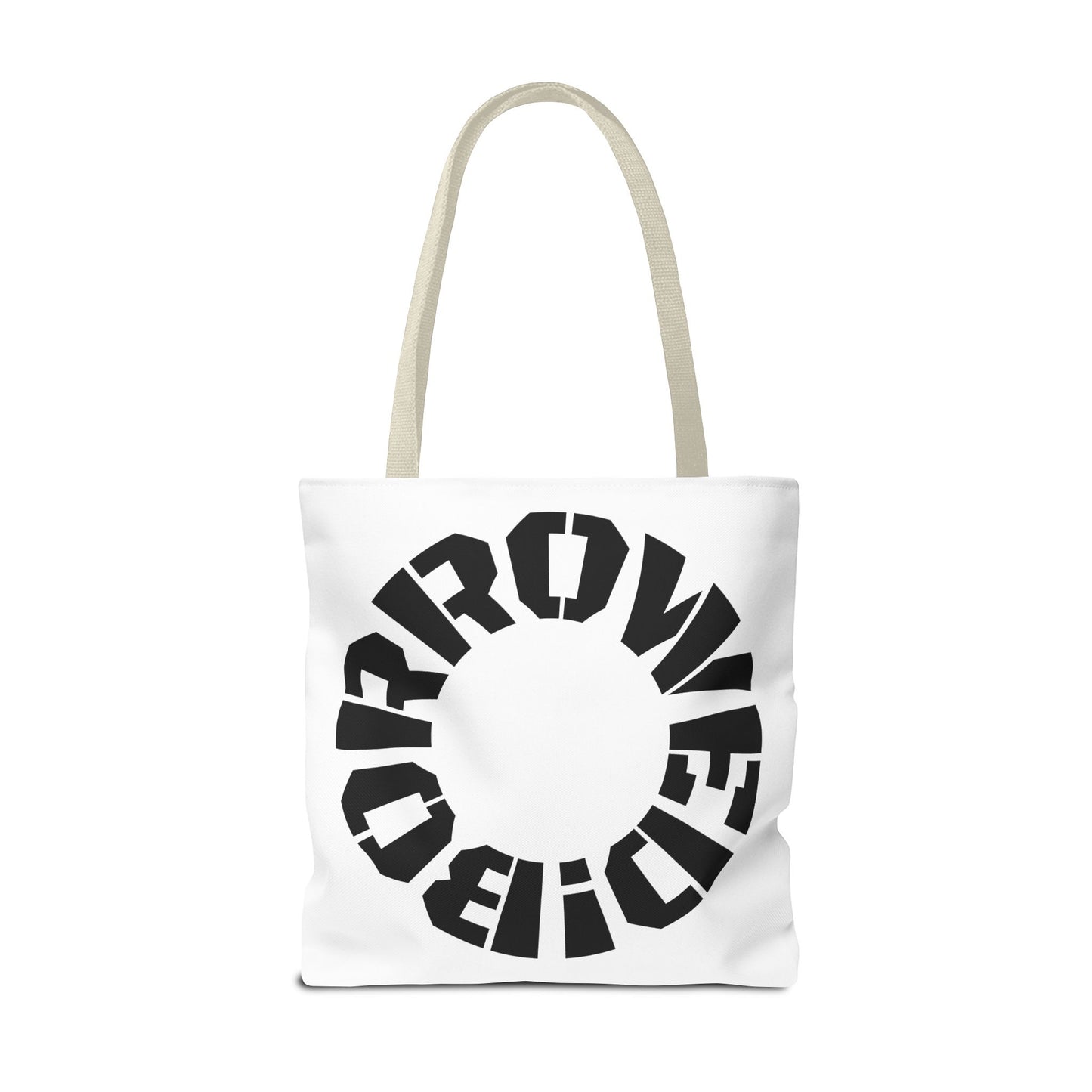 "BORROWED!" Tote Bag (AOP)