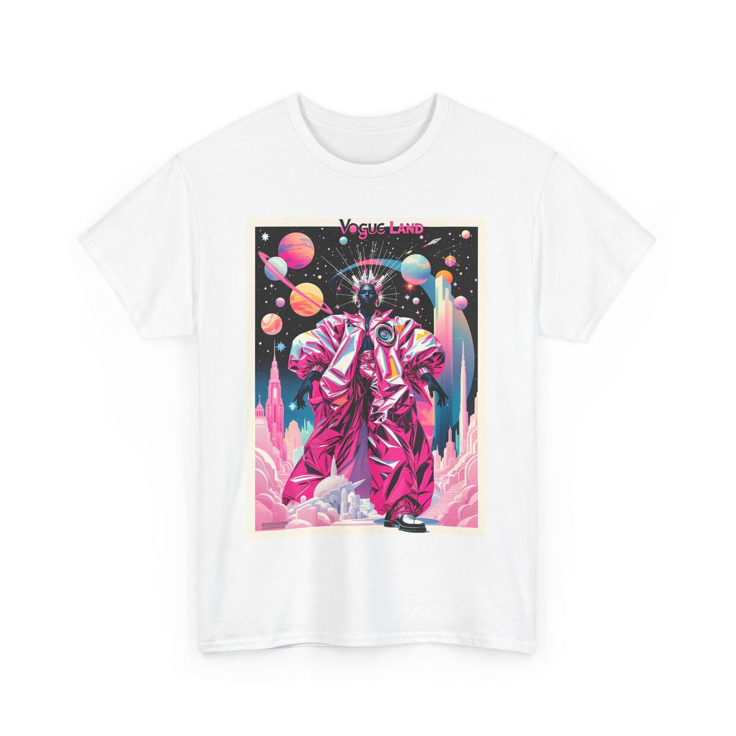 Vogue Land Unisex Heavy Cotton Tee - Colorful Graphic Shirt