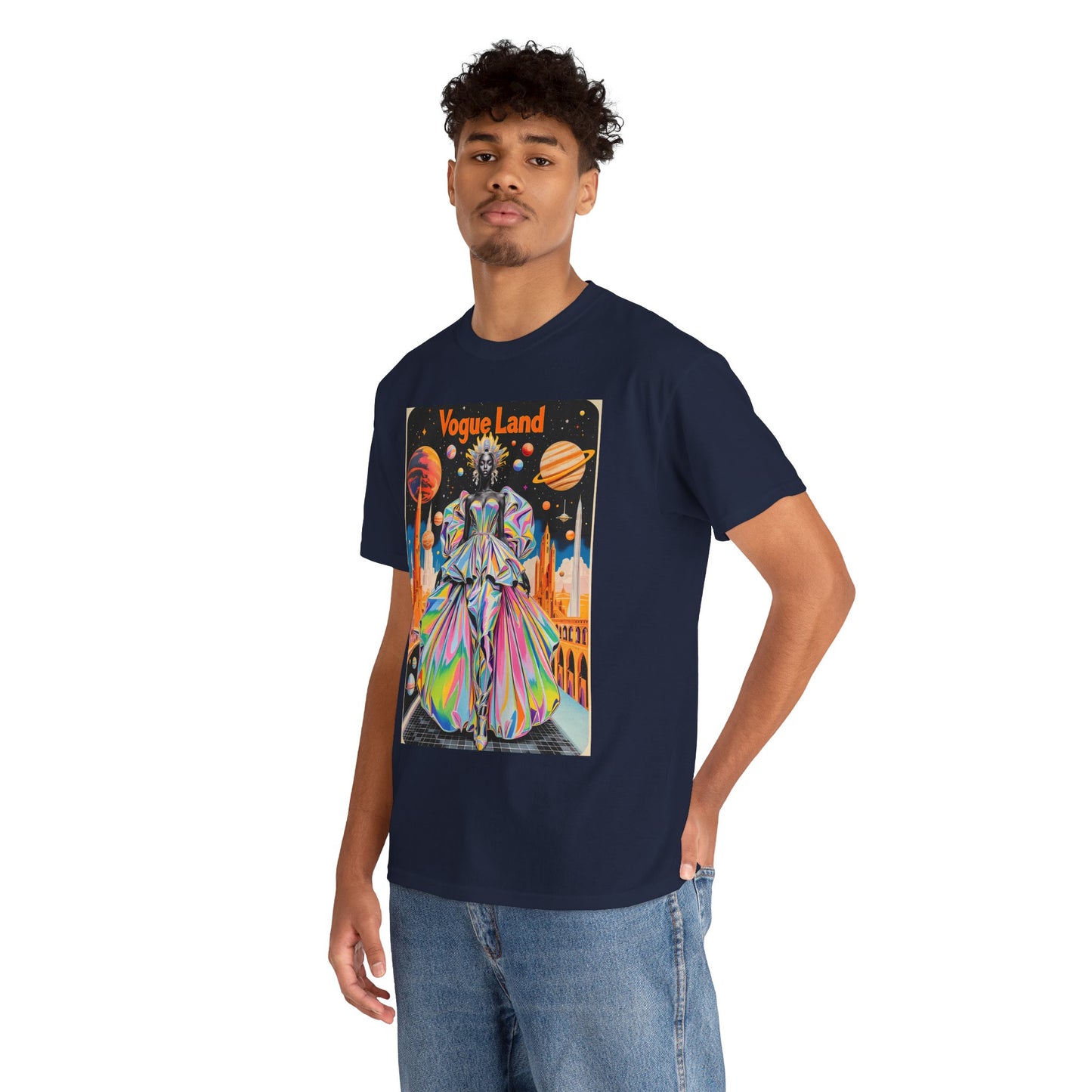 Vogue Land Unisex Heavy Cotton Tee - Colorful Graphic Shirt