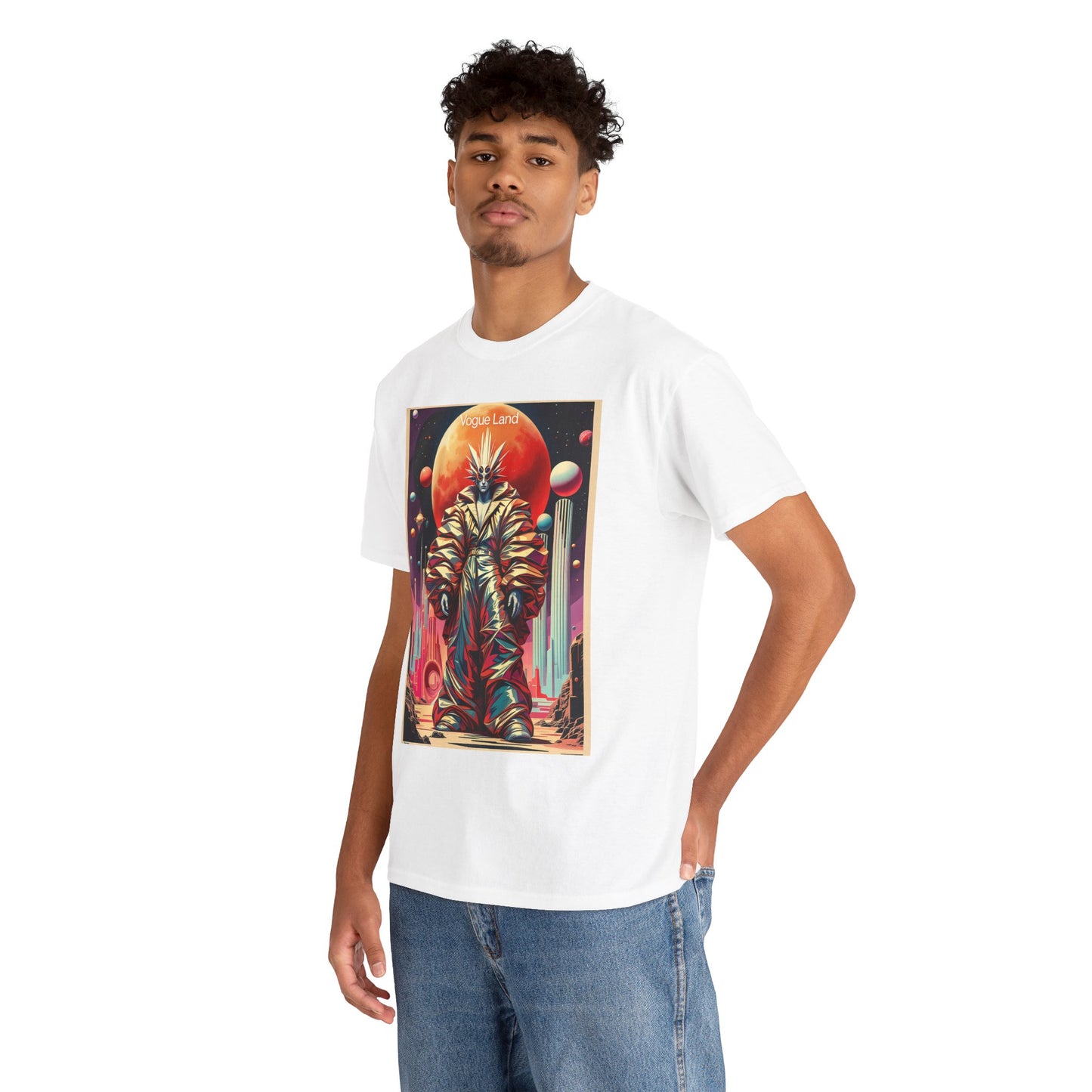 Vogue Land Unisex Heavy Cotton Tee - Colorful Graphic Shirt