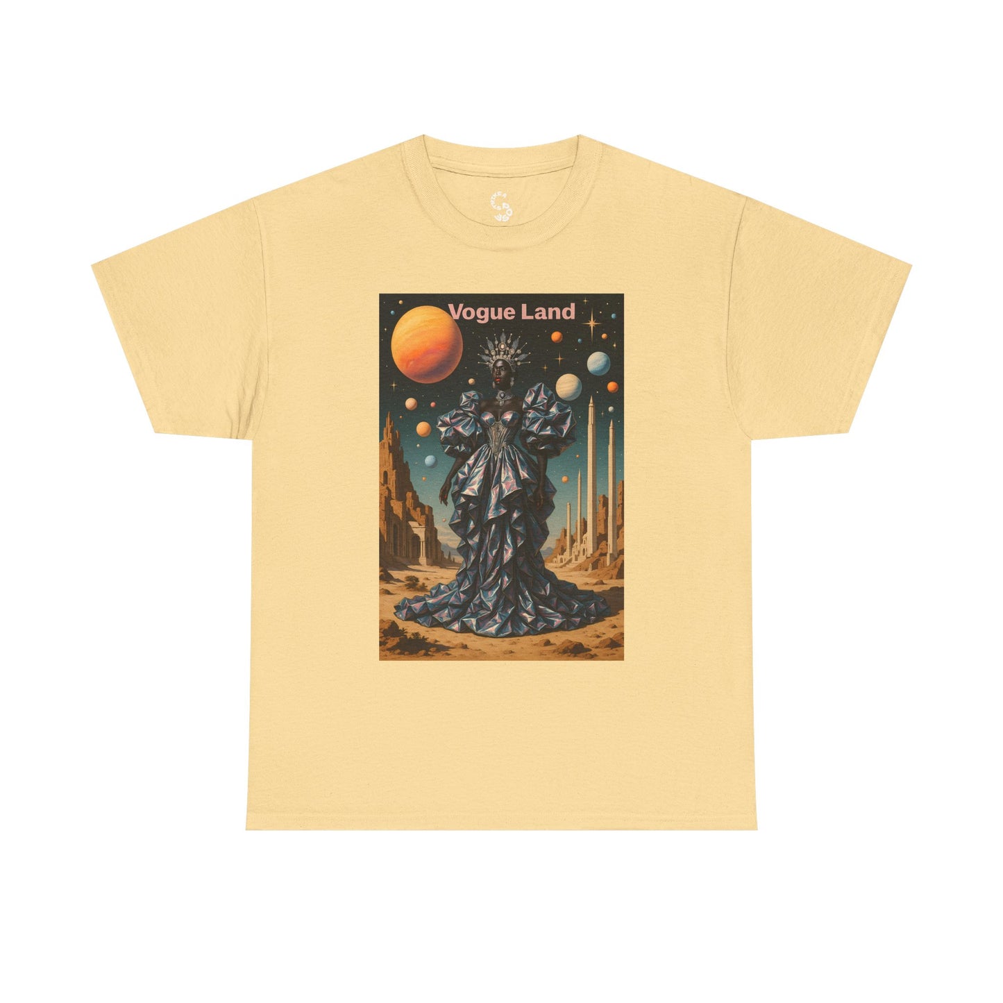 Vogue Land Unisex Heavy Cotton Tee - Colorful Graphic Shirt