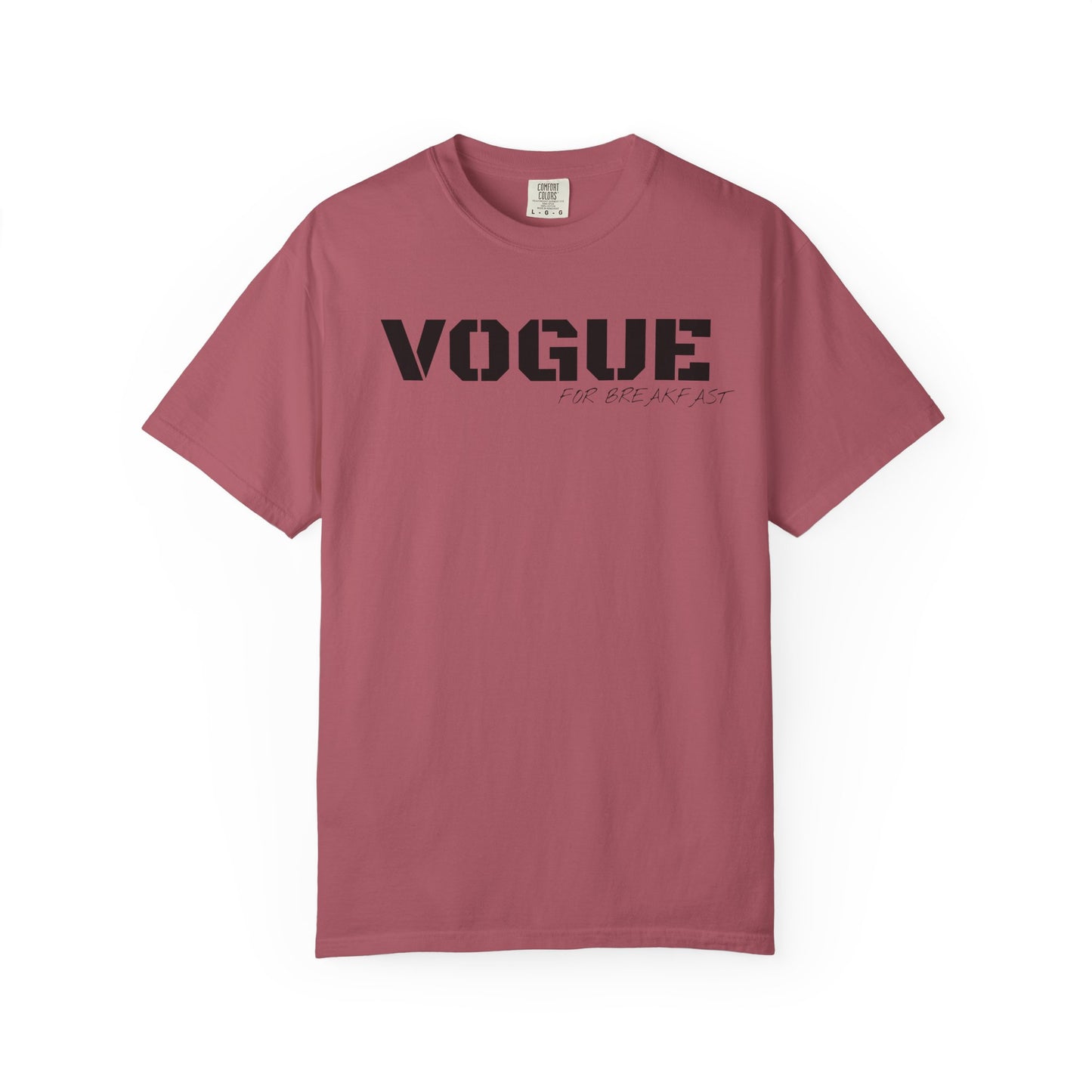 VOGUE For Breakfast Unisex Garment-Dyed T-shirt