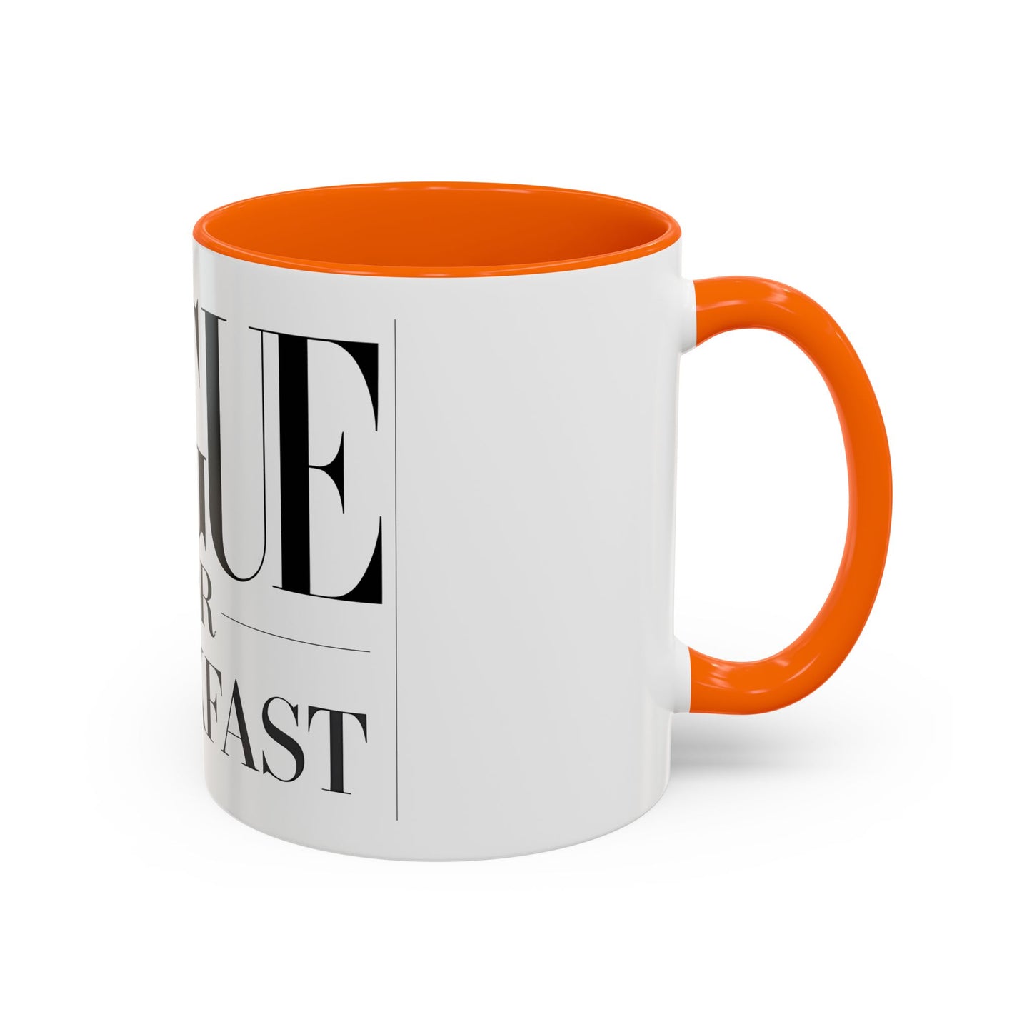 VOGUE For Breakfast Coffee Mug - Stylish Drinkware, Perfect for Breakfast, Gift for Coffee Lovers, Trendy Kitchen Decor