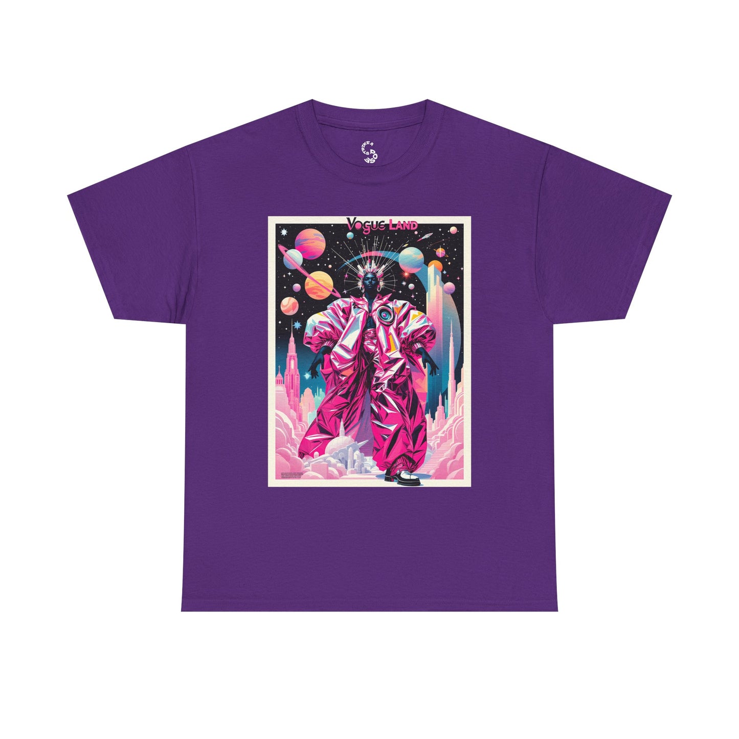 Vogue Land Unisex Heavy Cotton Tee - Colorful Graphic Shirt