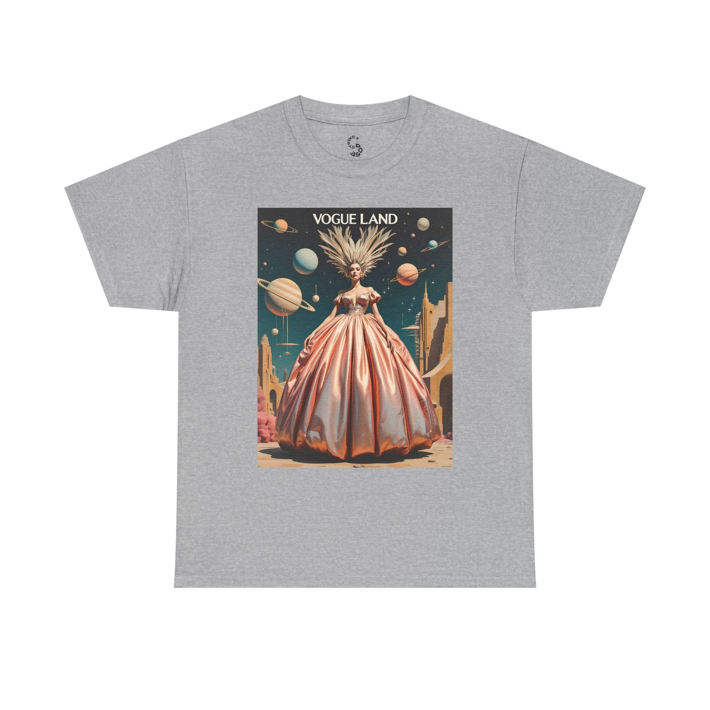 Vogue Land Unisex Heavy Cotton Tee - Colorful Graphic Shirt