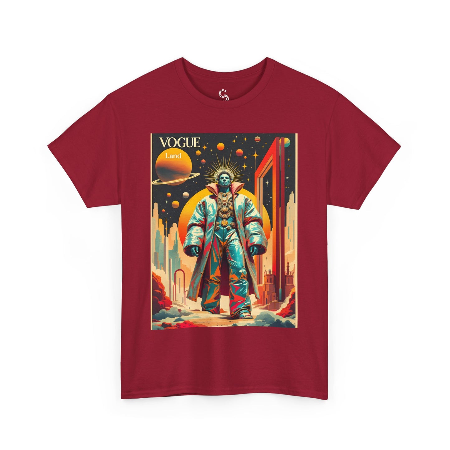 Vogue Land Unisex Heavy Cotton Tee - Colorful Graphic Shirt