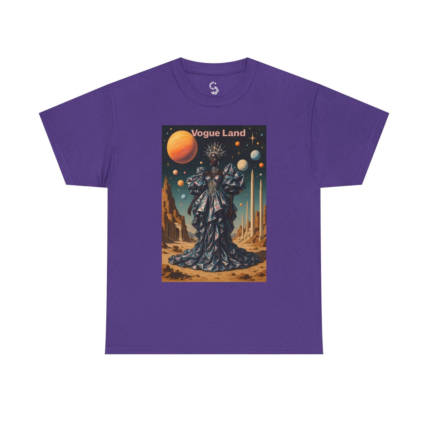 Vogue Land Unisex Heavy Cotton Tee - Colorful Graphic Shirt