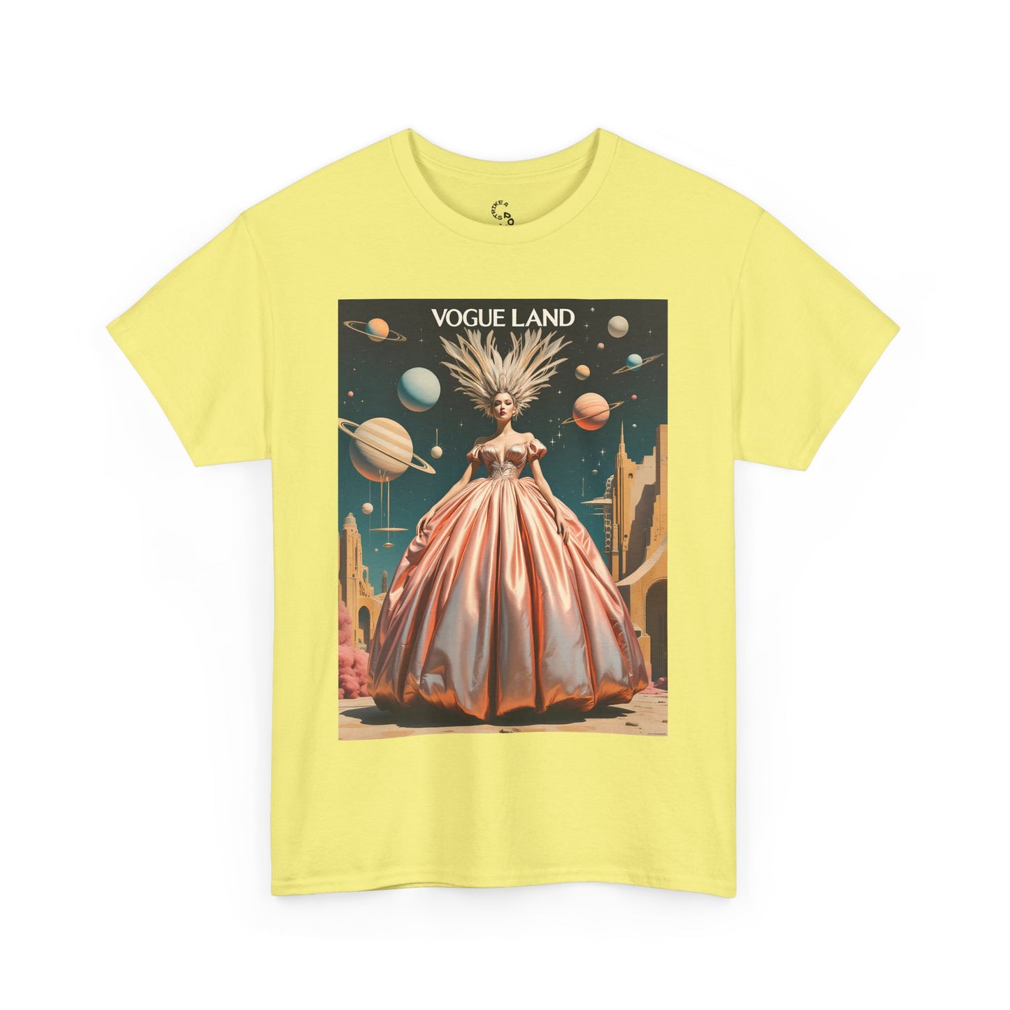 Vogue Land Unisex Heavy Cotton Tee - Colorful Graphic Shirt