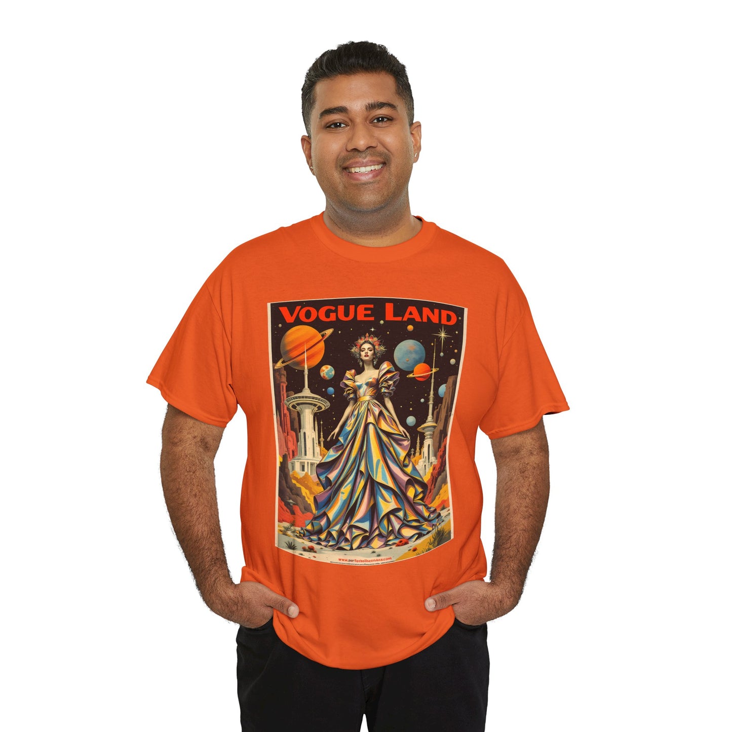 Vogue Land Unisex Heavy Cotton Tee - Colorful Graphic Shirt