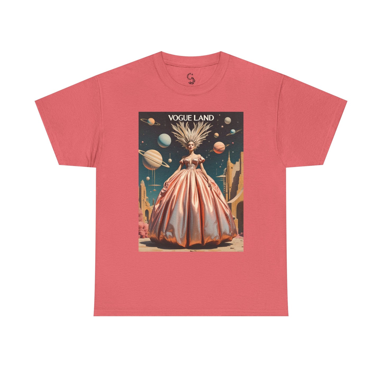 Vogue Land Unisex Heavy Cotton Tee - Colorful Graphic Shirt
