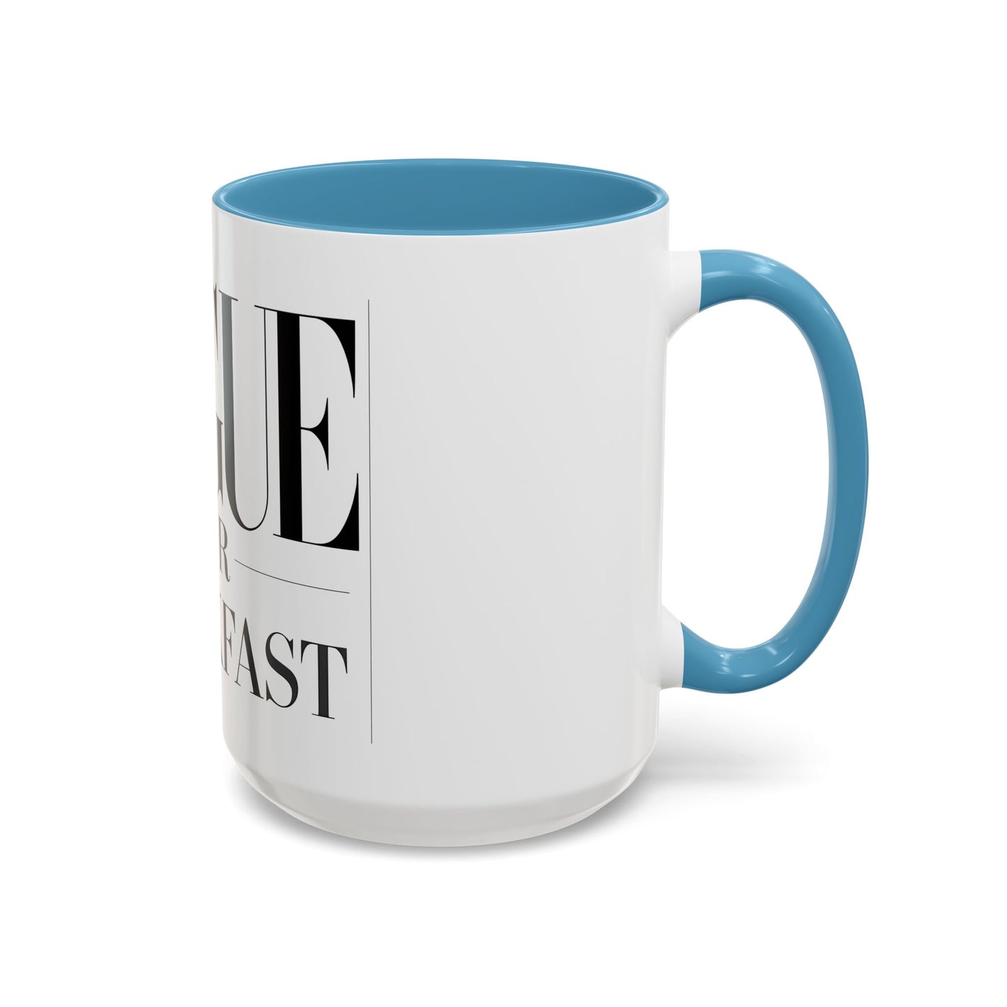 VOGUE For Breakfast Coffee Mug - Stylish Drinkware, Perfect for Breakfast, Gift for Coffee Lovers, Trendy Kitchen Decor