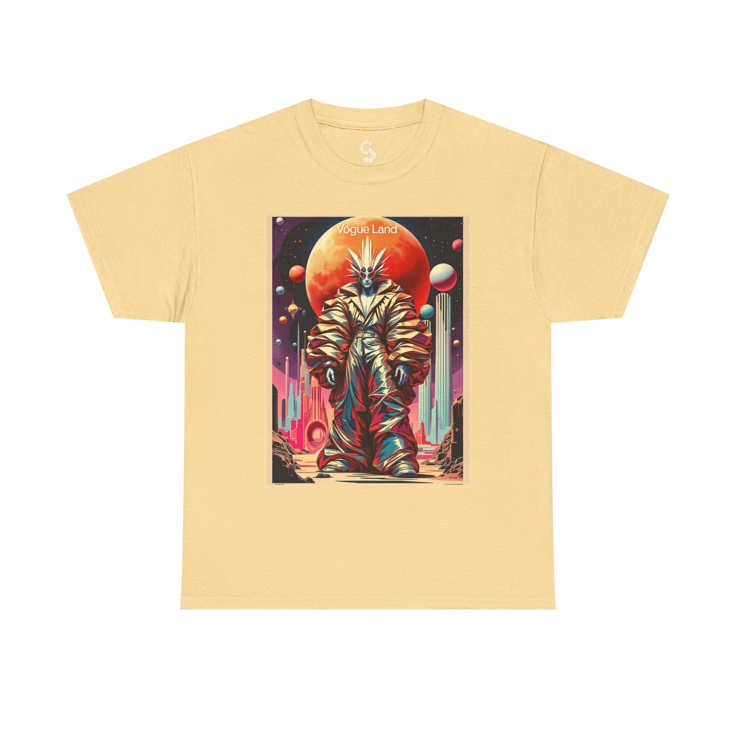 Vogue Land Unisex Heavy Cotton Tee - Colorful Graphic Shirt