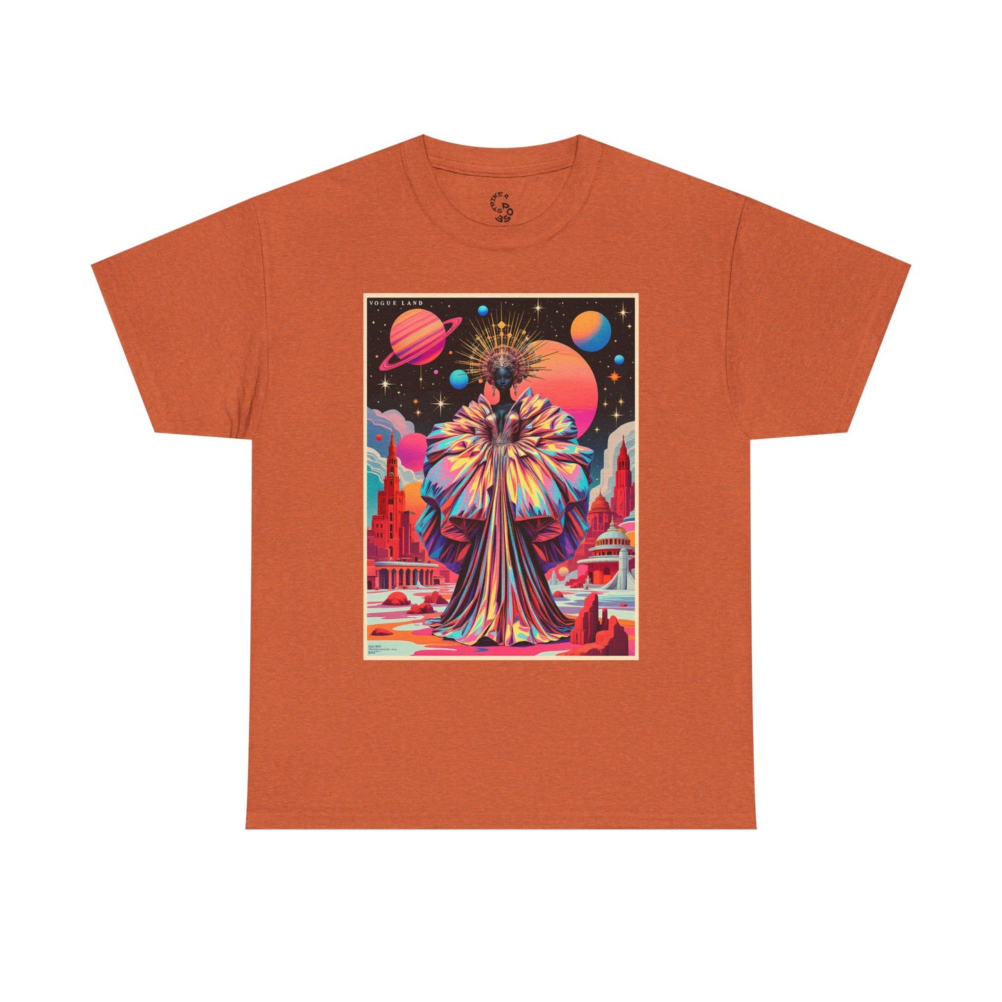 Vogue Land Unisex Heavy Cotton Tee - Colorful Graphic Shirt