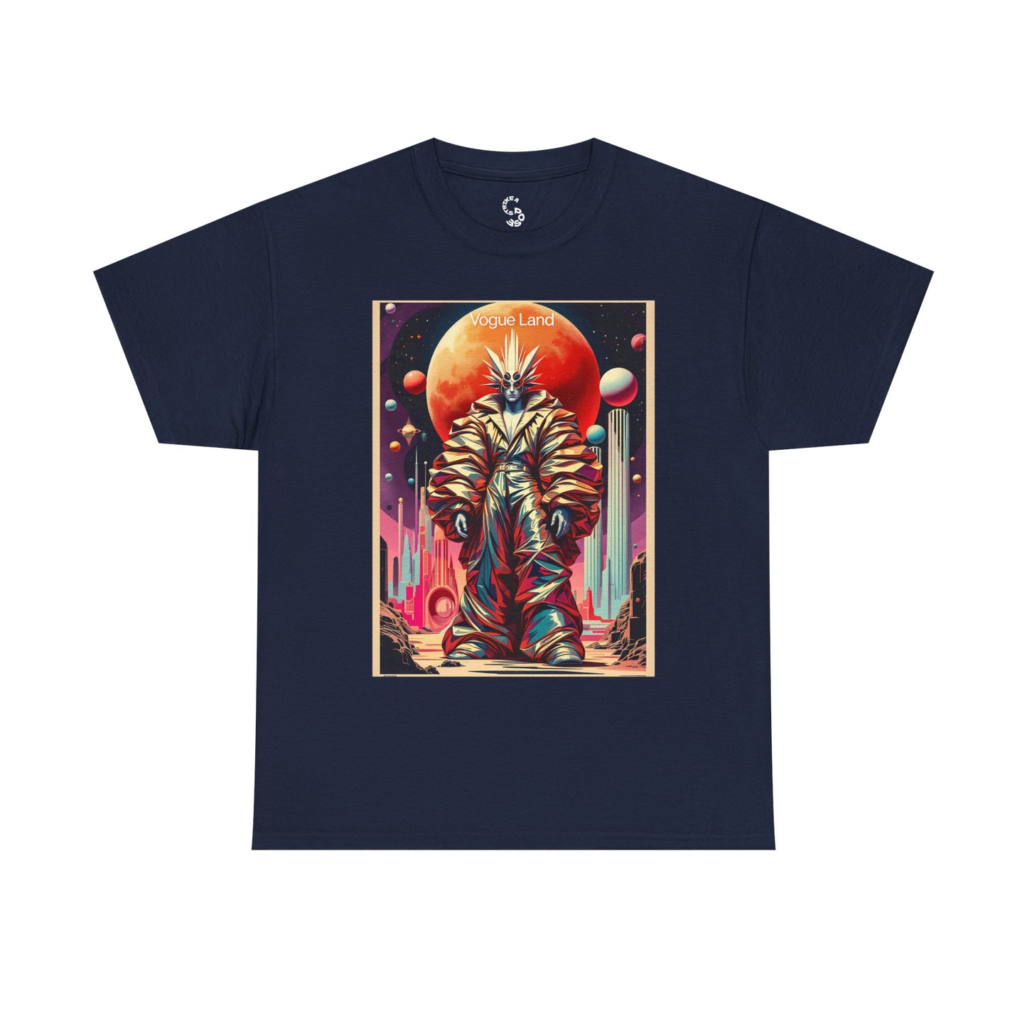 Vogue Land Unisex Heavy Cotton Tee - Colorful Graphic Shirt