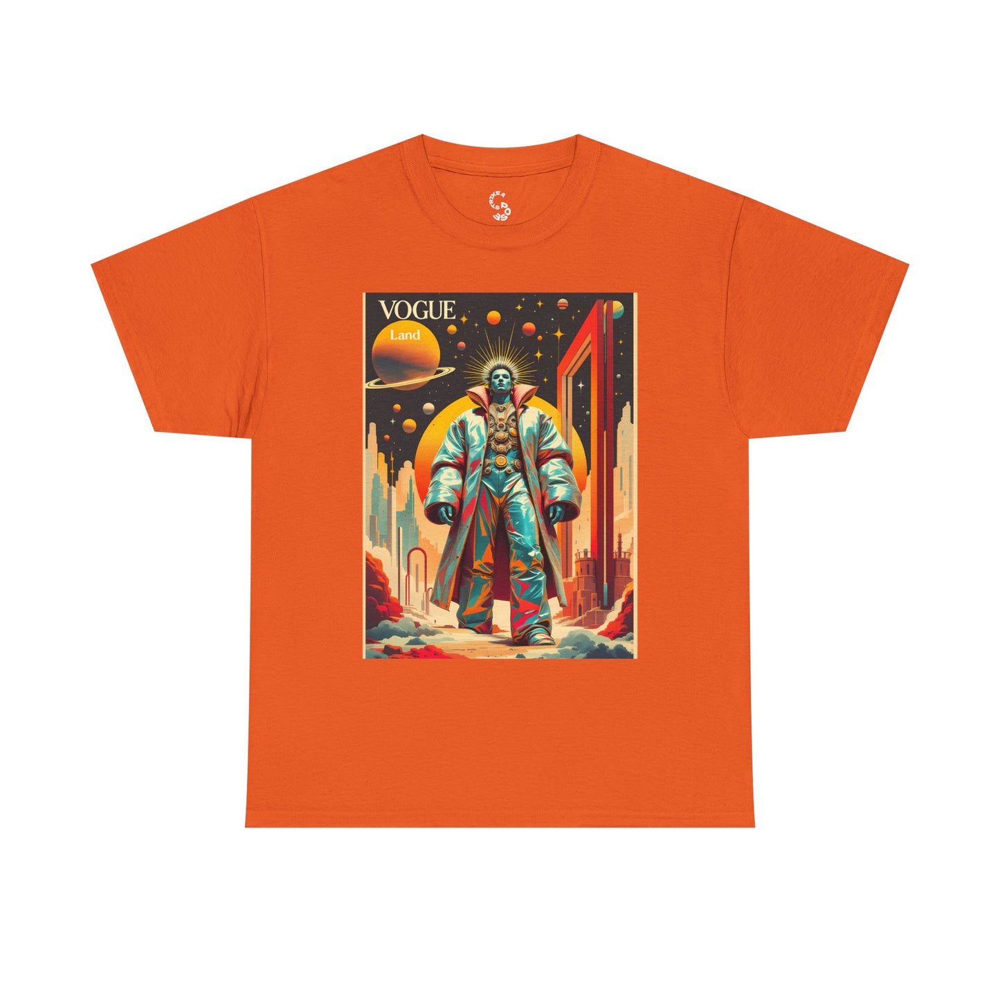 Vogue Land Unisex Heavy Cotton Tee - Colorful Graphic Shirt