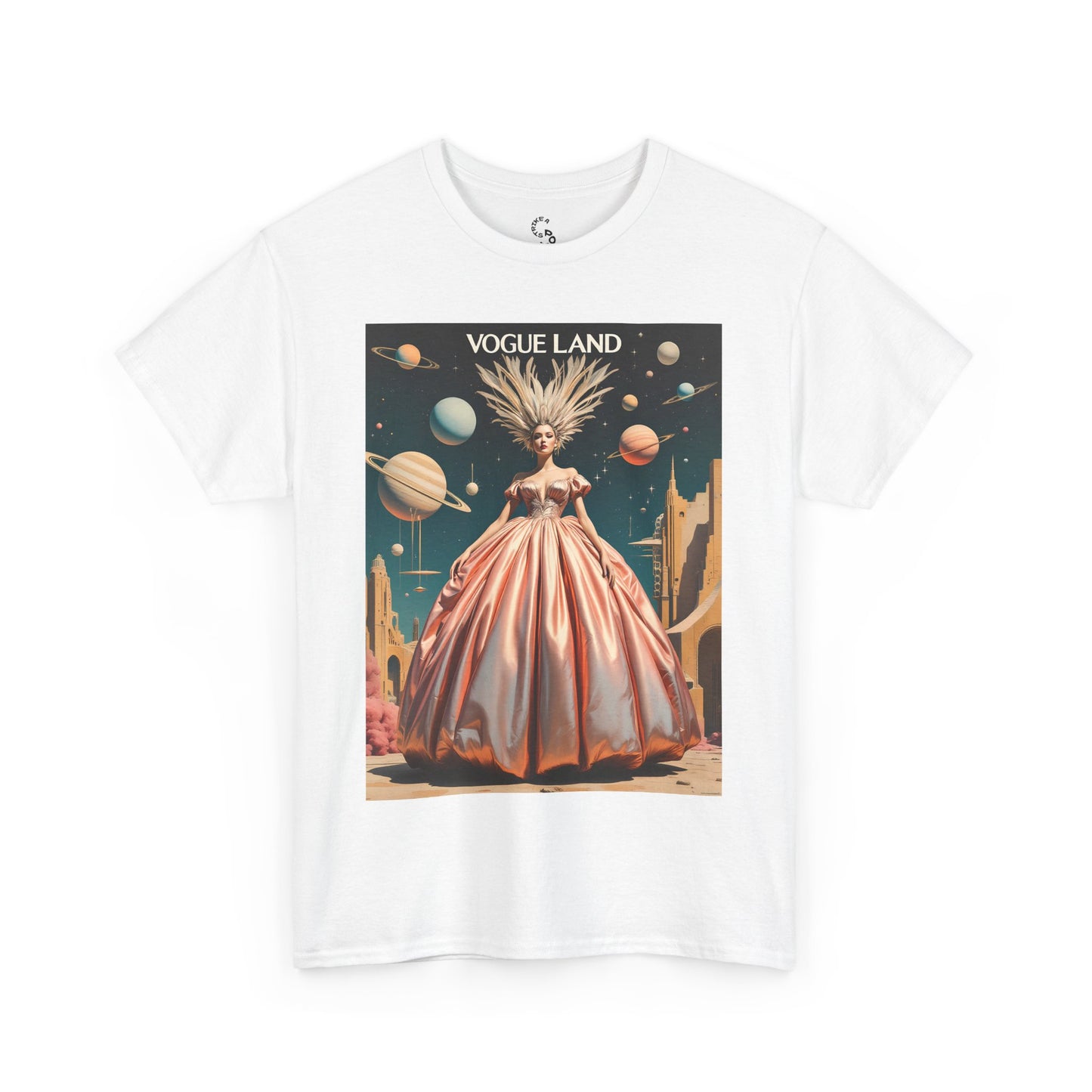 Vogue Land Unisex Heavy Cotton Tee - Colorful Graphic Shirt