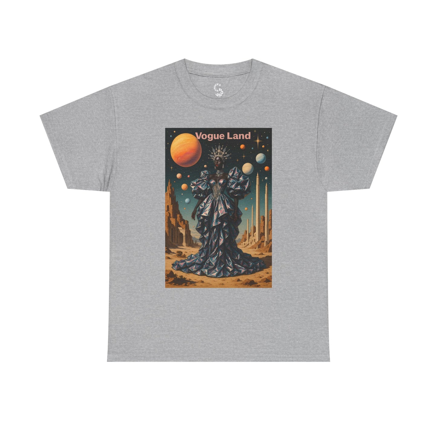 Vogue Land Unisex Heavy Cotton Tee - Colorful Graphic Shirt