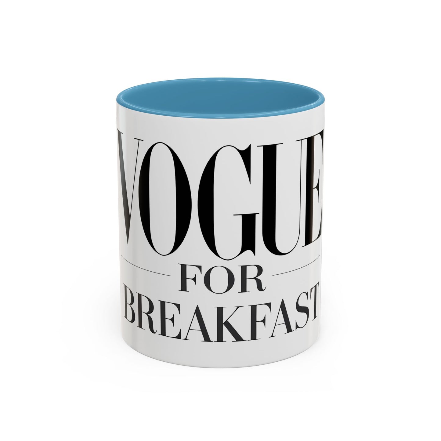 VOGUE For Breakfast Coffee Mug - Stylish Drinkware, Perfect for Breakfast, Gift for Coffee Lovers, Trendy Kitchen Decor