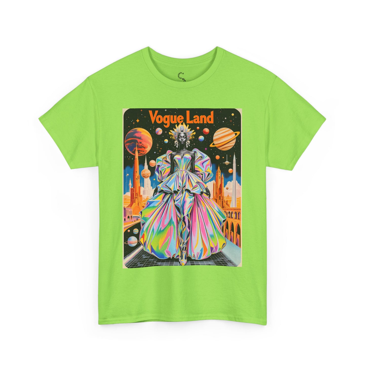 Vogue Land Unisex Heavy Cotton Tee - Colorful Graphic Shirt