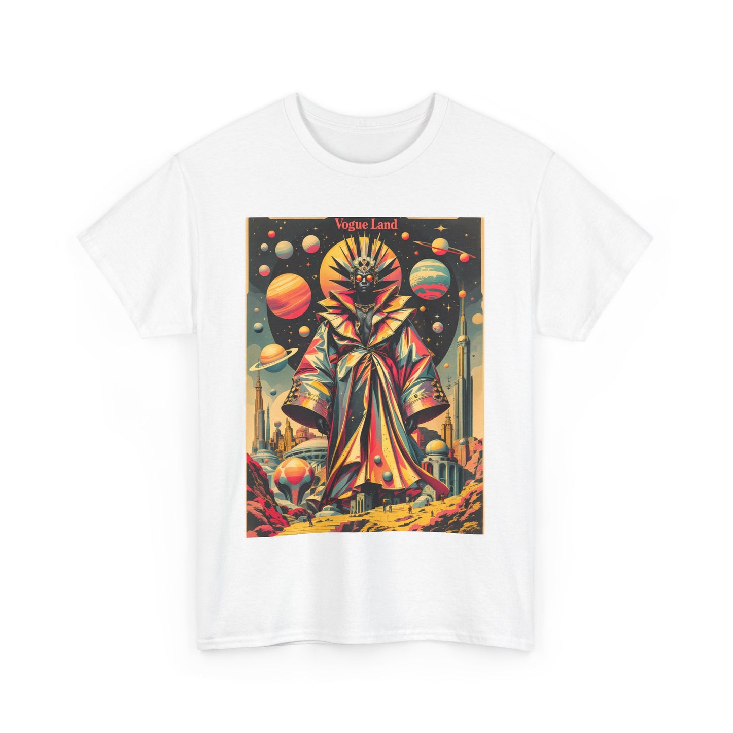 Vogue Land Unisex Heavy Cotton Tee - Colorful Graphic Shirt