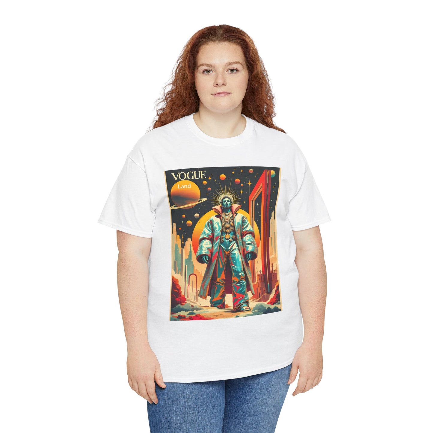 Vogue Land Unisex Heavy Cotton Tee - Colorful Graphic Shirt