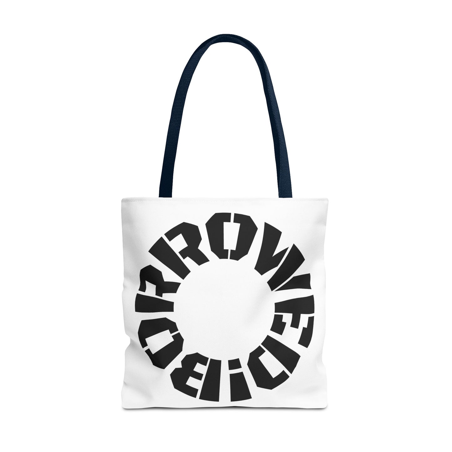 "BORROWED!" Tote Bag (AOP)