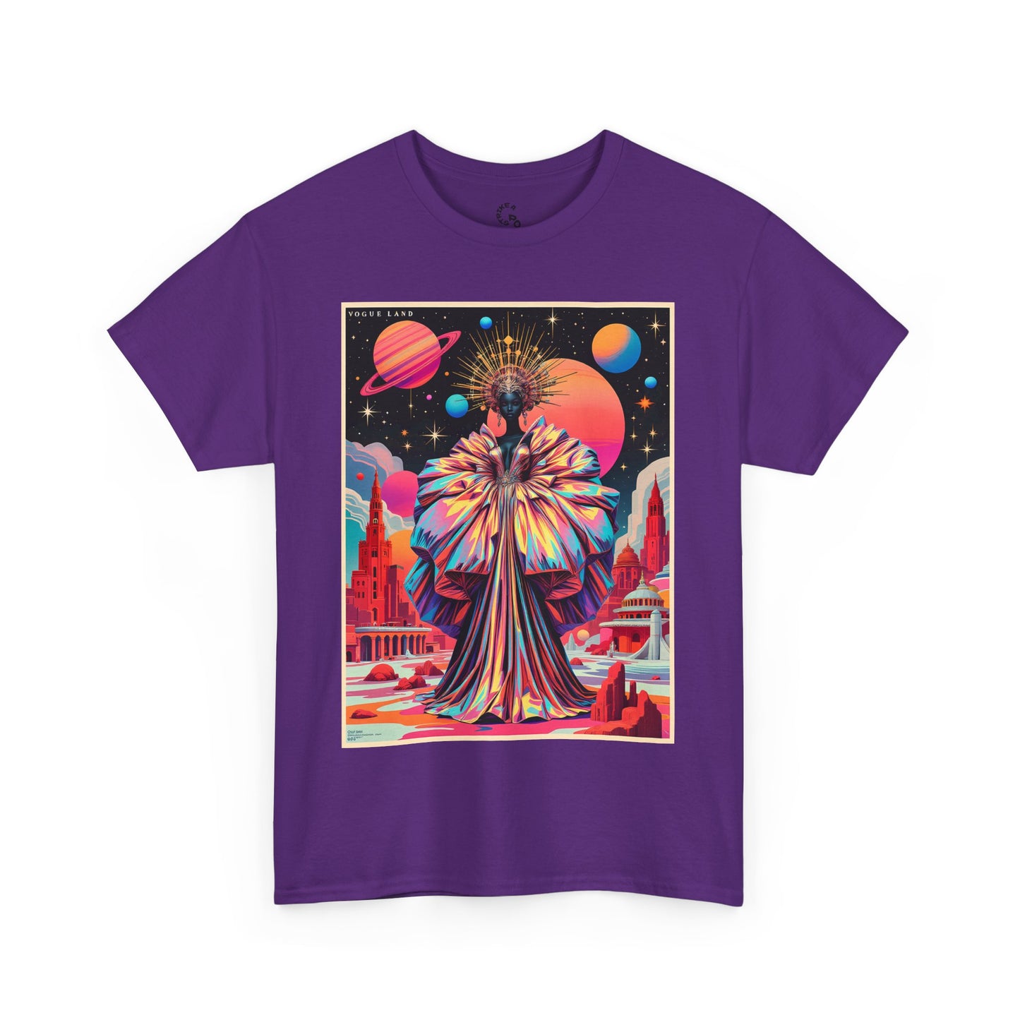 Vogue Land Unisex Heavy Cotton Tee - Colorful Graphic Shirt