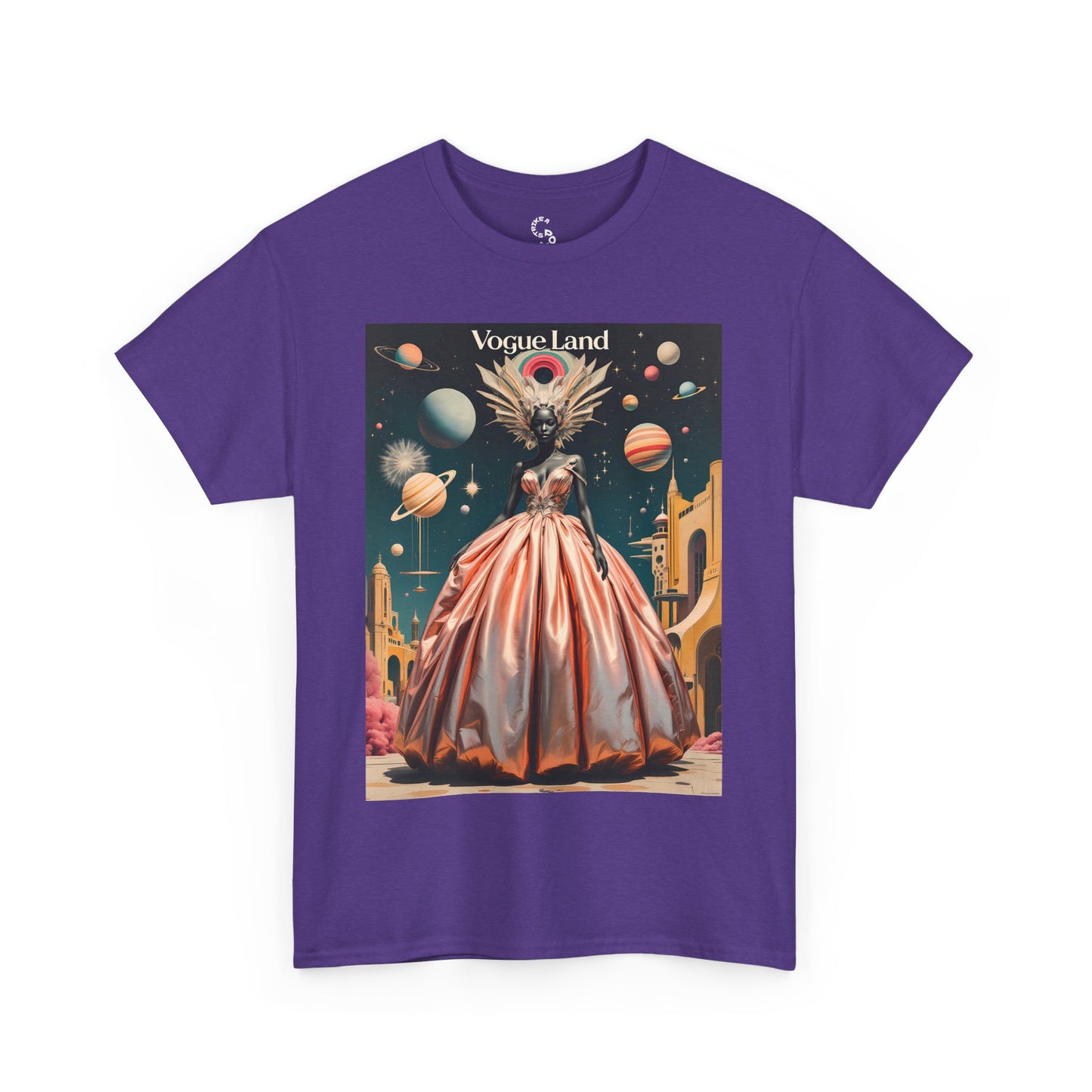 Vogue Land Unisex Heavy Cotton Tee - Colorful Graphic Shirt