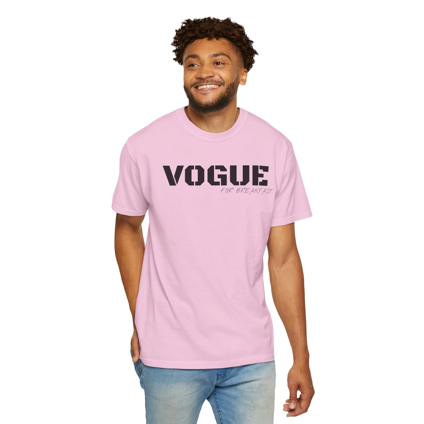 VOGUE For Breakfast Unisex Garment-Dyed T-shirt
