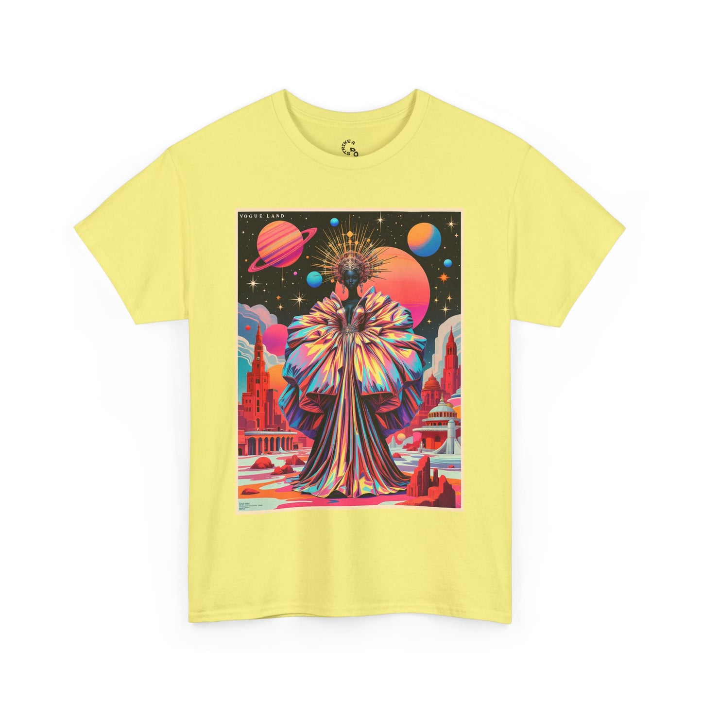Vogue Land Unisex Heavy Cotton Tee - Colorful Graphic Shirt
