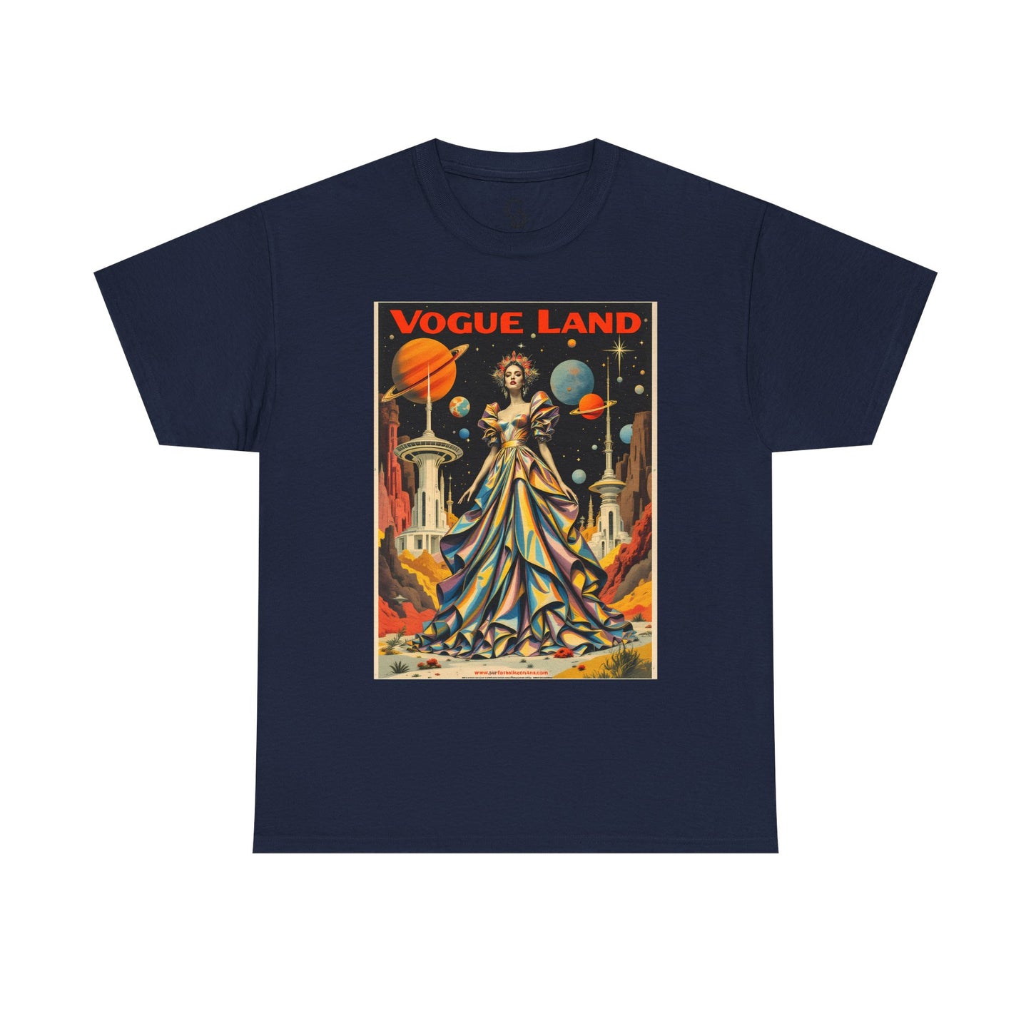Vogue Land Unisex Heavy Cotton Tee - Colorful Graphic Shirt
