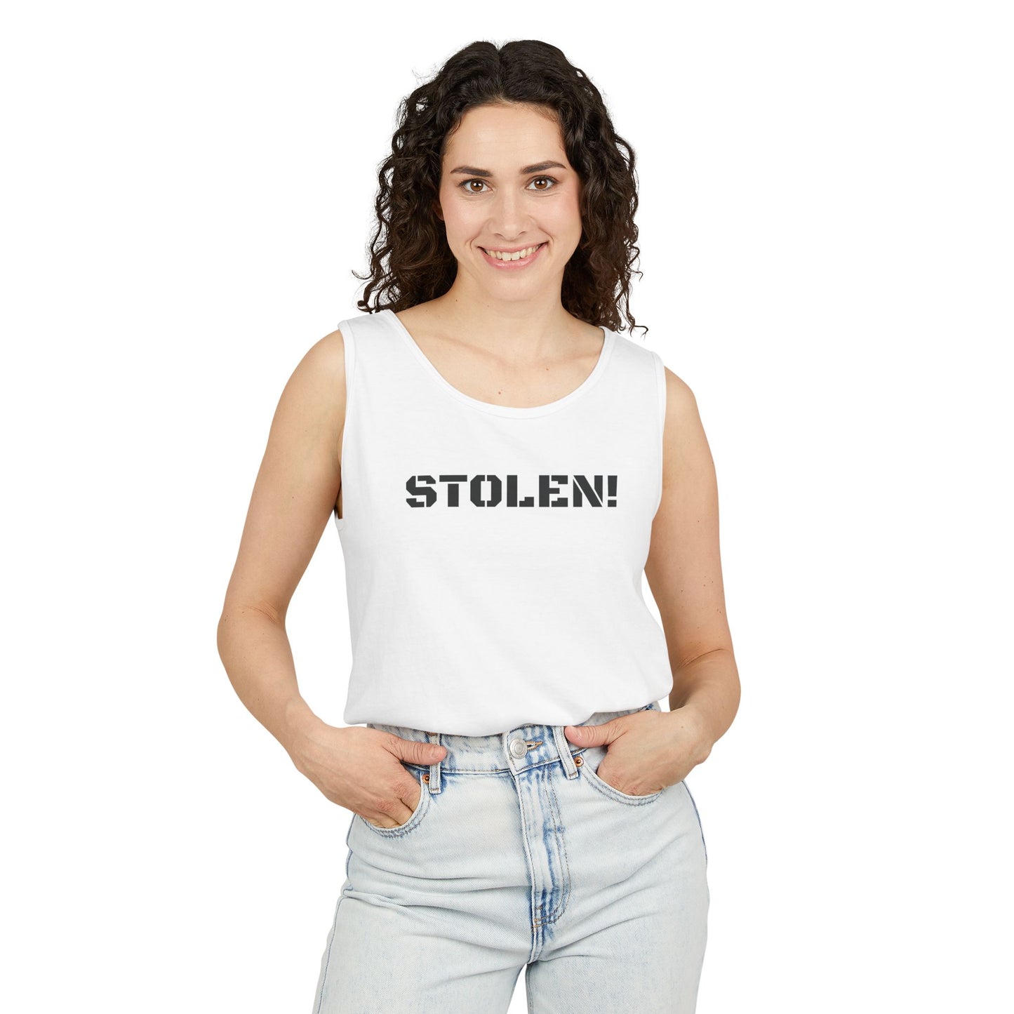 STOLEN! Unisex Garment-Dyed Tank Top - Casual Summer Style