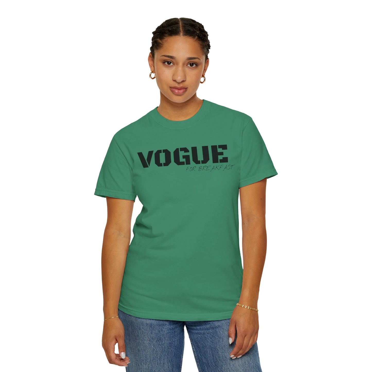 VOGUE For Breakfast Unisex Garment-Dyed T-shirt
