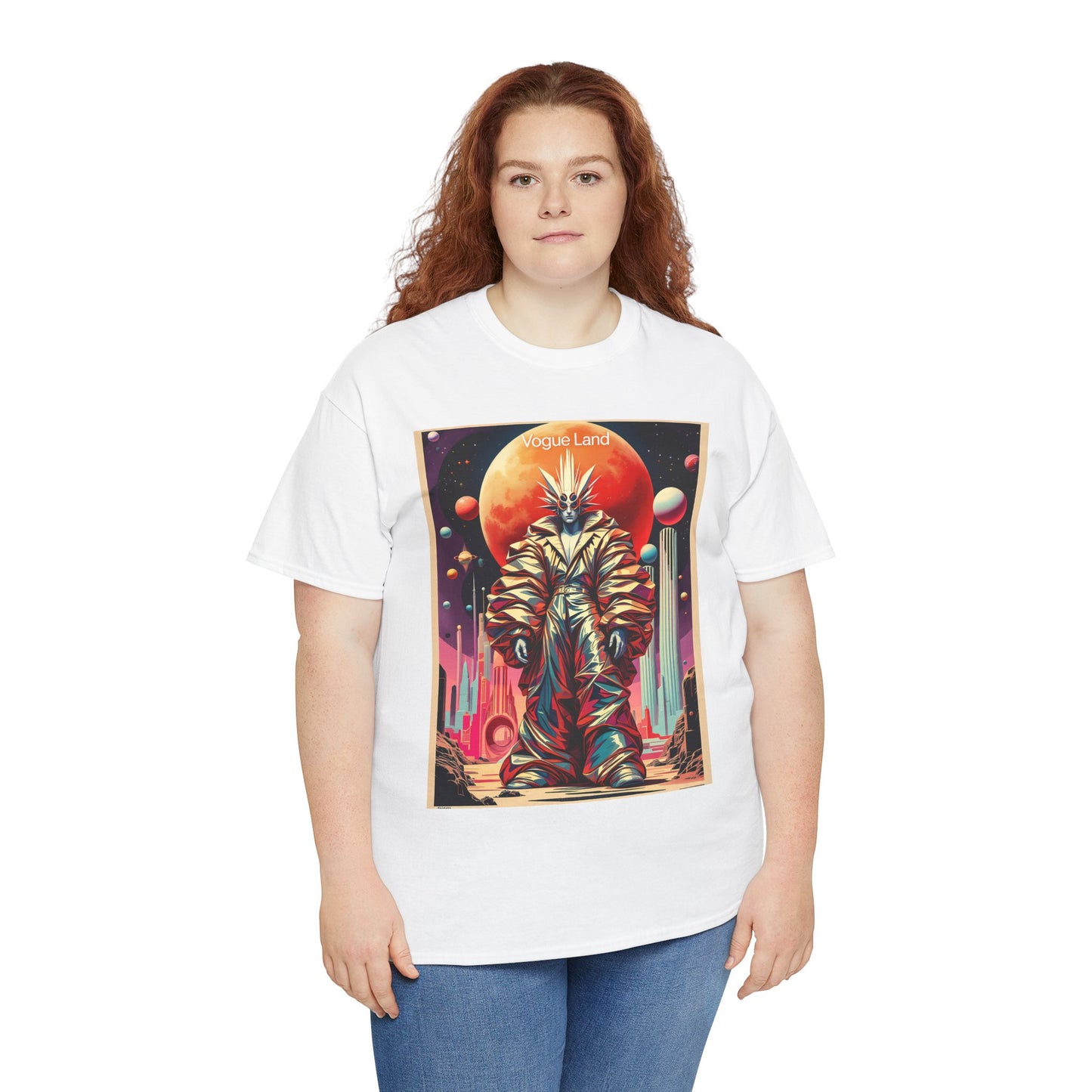 Vogue Land Unisex Heavy Cotton Tee - Colorful Graphic Shirt