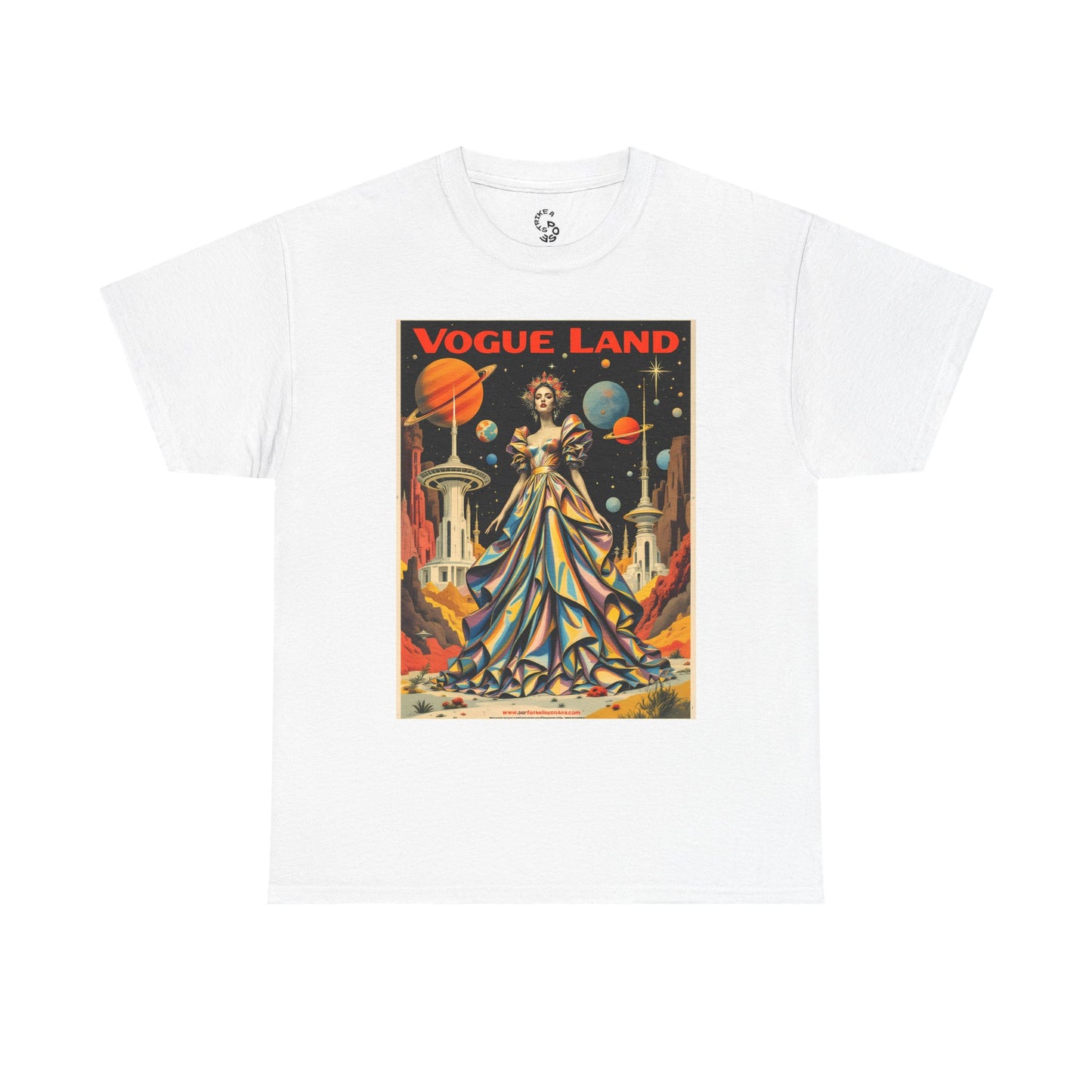 Vogue Land Unisex Heavy Cotton Tee - Colorful Graphic Shirt