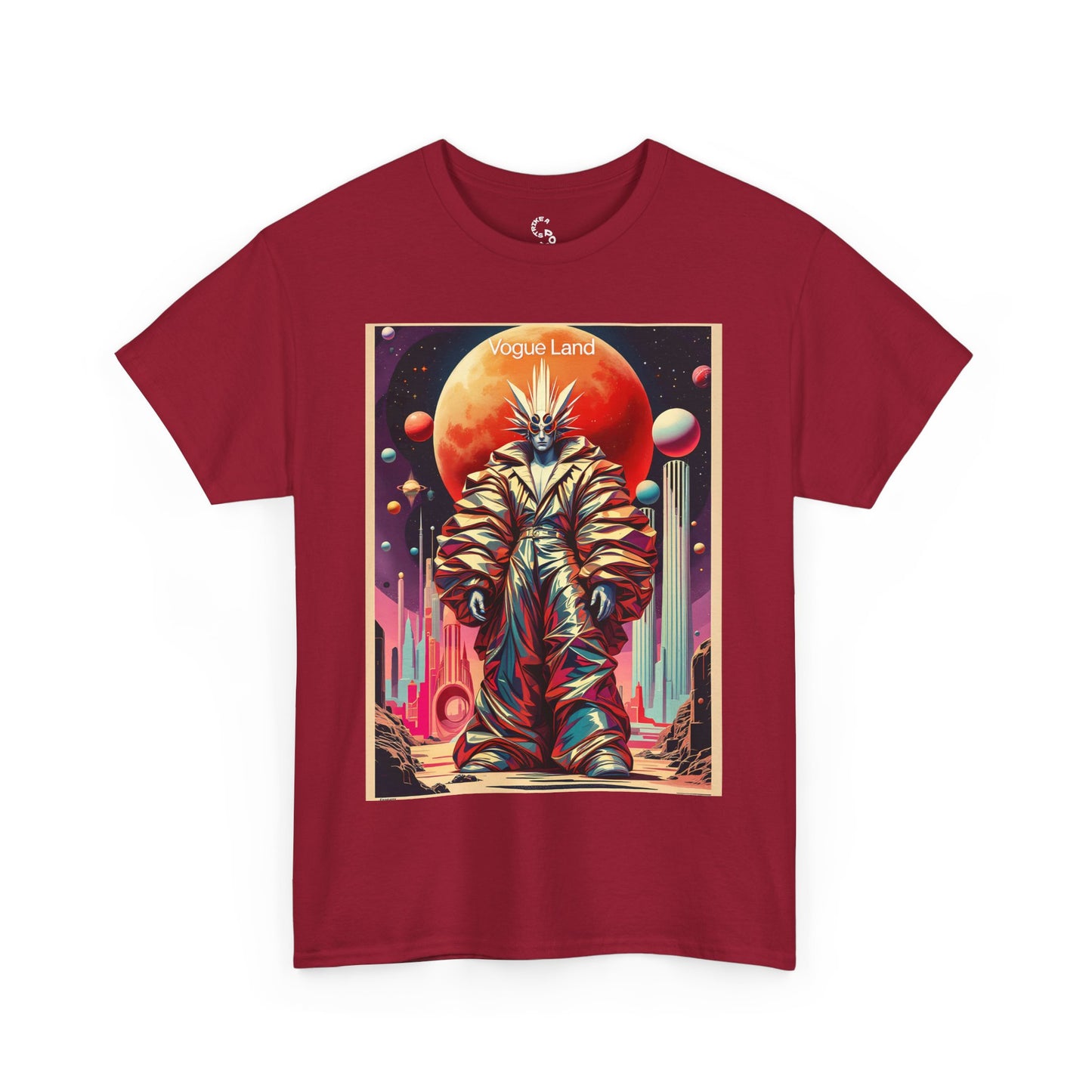 Vogue Land Unisex Heavy Cotton Tee - Colorful Graphic Shirt
