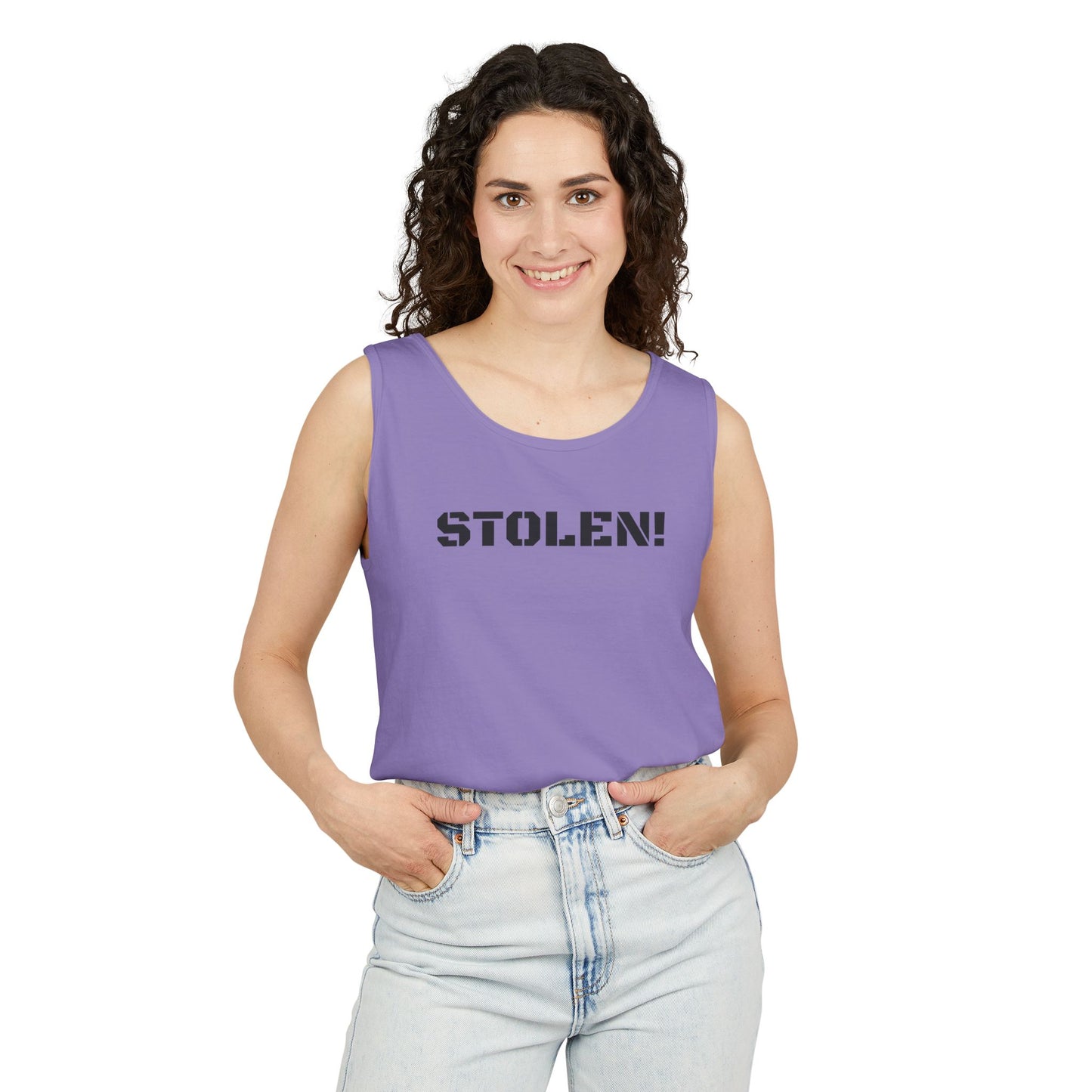 STOLEN! Unisex Garment-Dyed Tank Top - Casual Summer Style