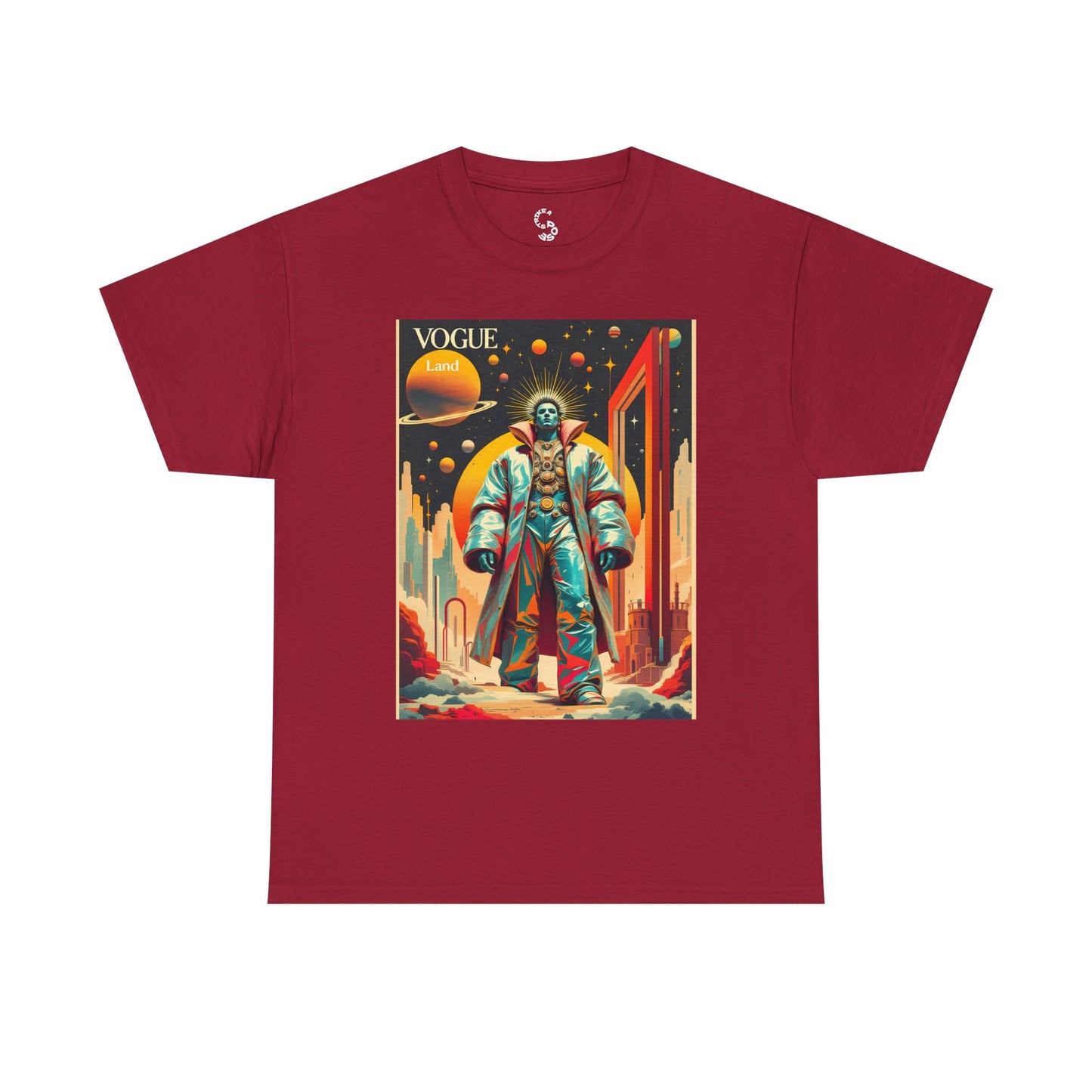 Vogue Land Unisex Heavy Cotton Tee - Colorful Graphic Shirt