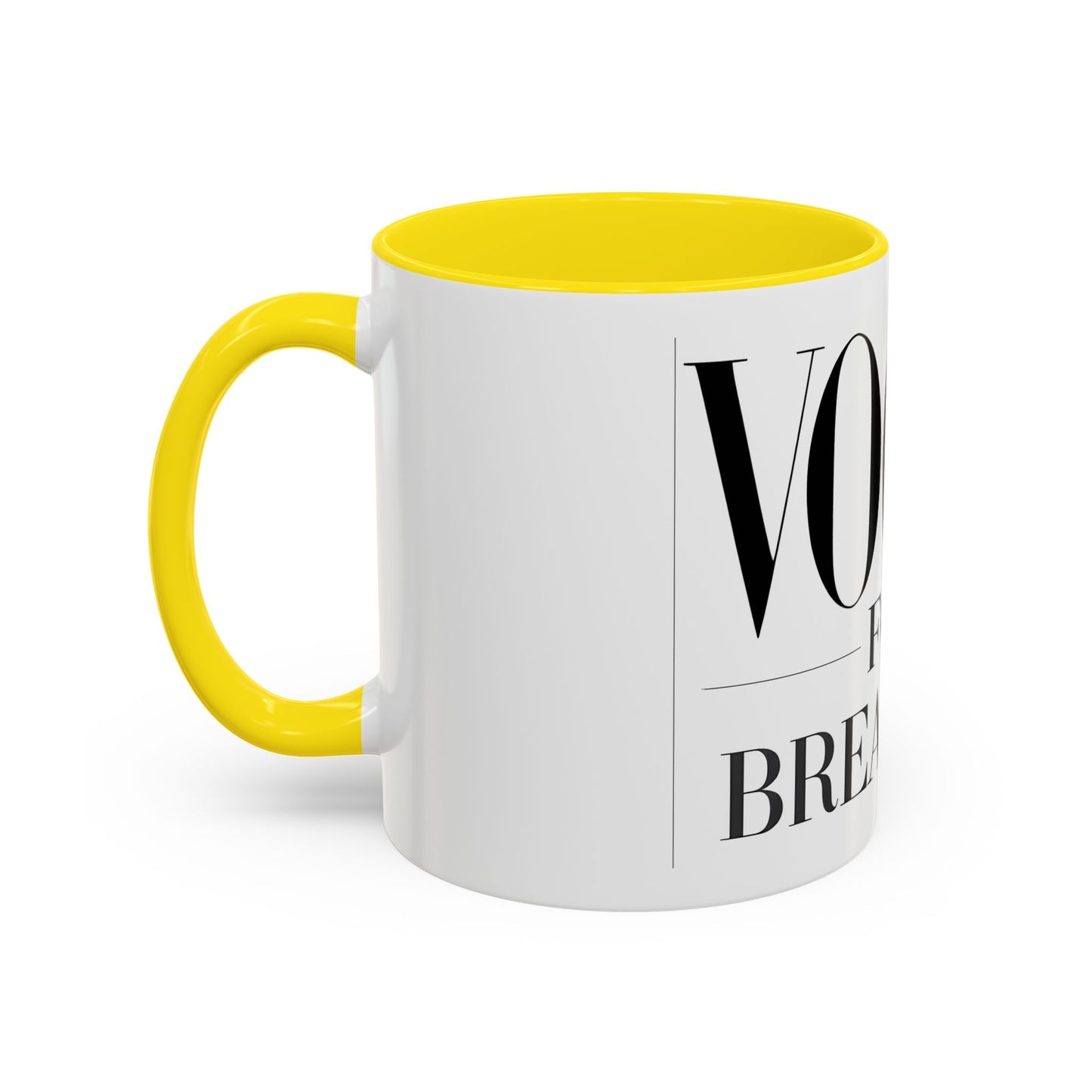 VOGUE For Breakfast Coffee Mug - Stylish Drinkware, Perfect for Breakfast, Gift for Coffee Lovers, Trendy Kitchen Decor