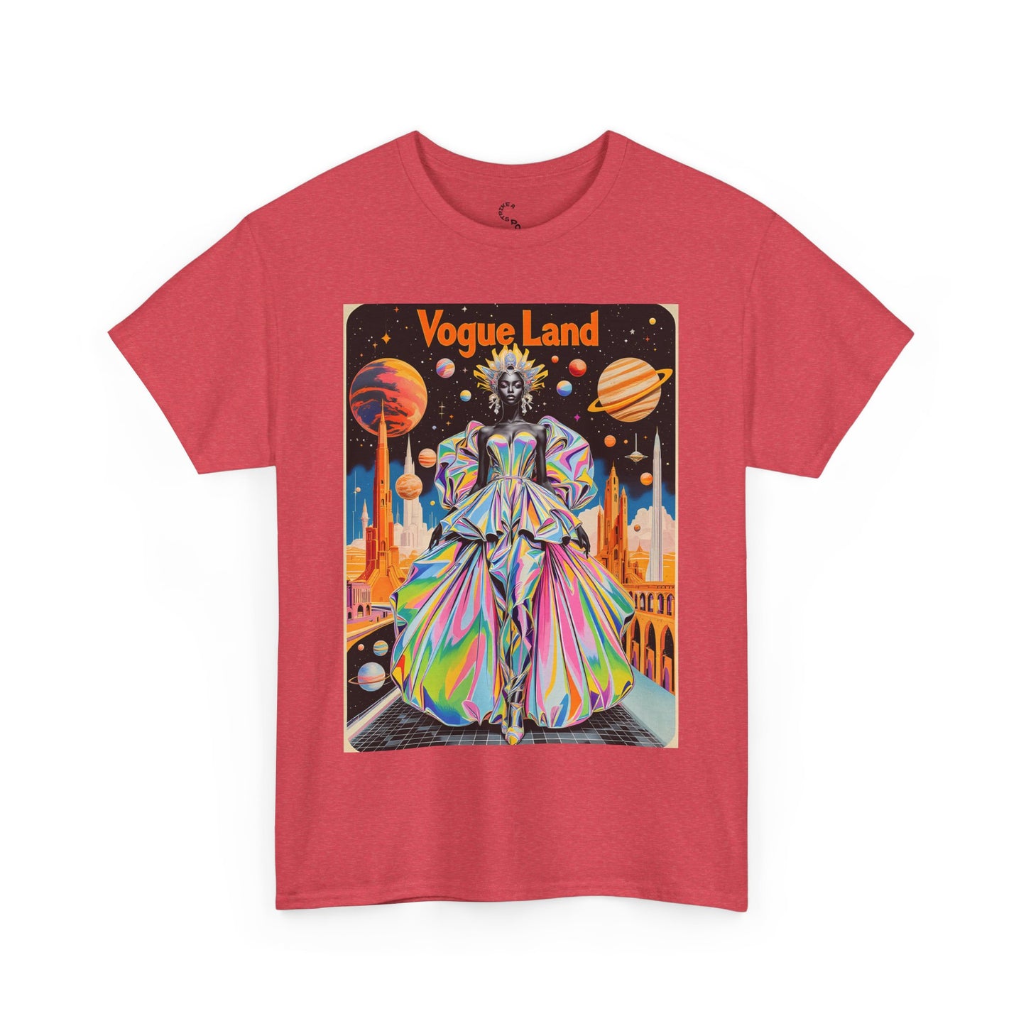 Vogue Land Unisex Heavy Cotton Tee - Colorful Graphic Shirt