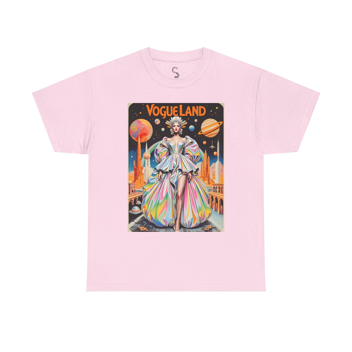 Vogue Land Unisex Heavy Cotton Tee - Colorful Graphic Shirt
