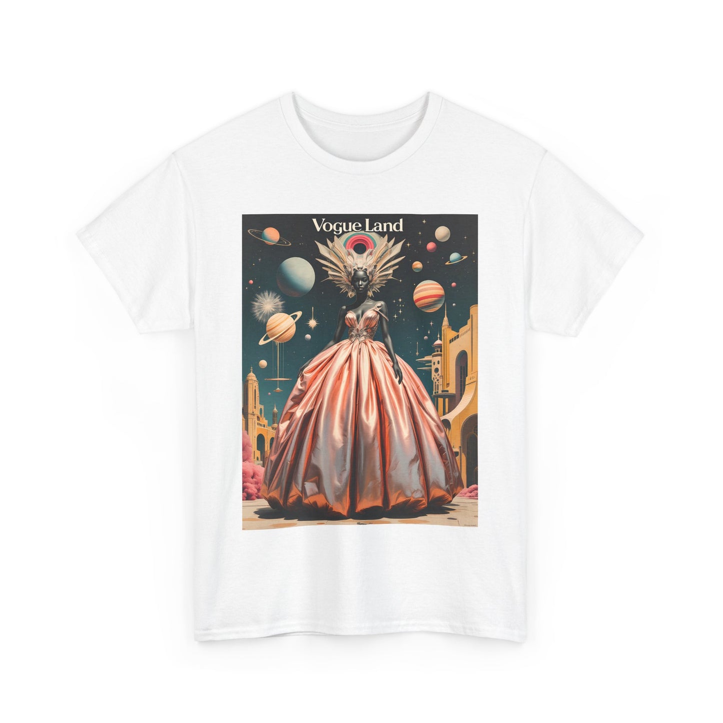 Vogue Land Unisex Heavy Cotton Tee - Colorful Graphic Shirt