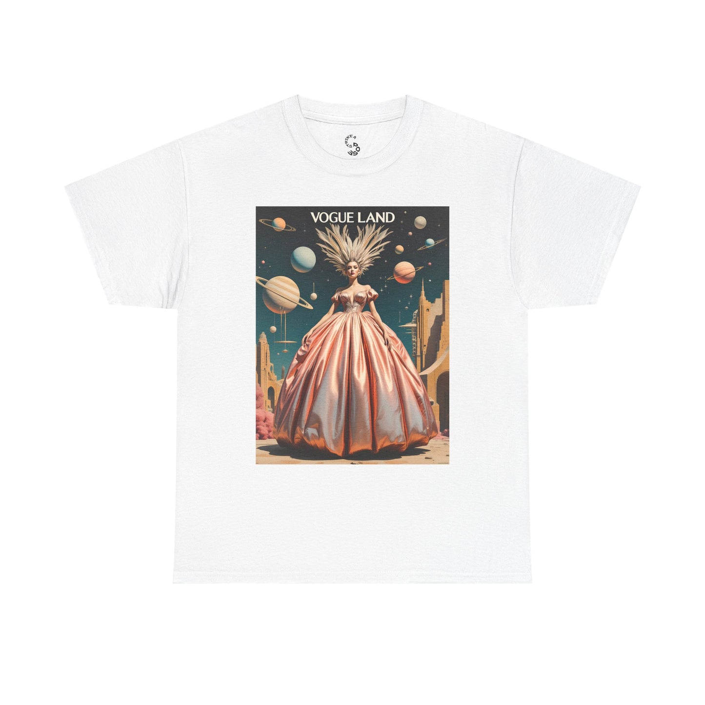 Vogue Land Unisex Heavy Cotton Tee - Colorful Graphic Shirt