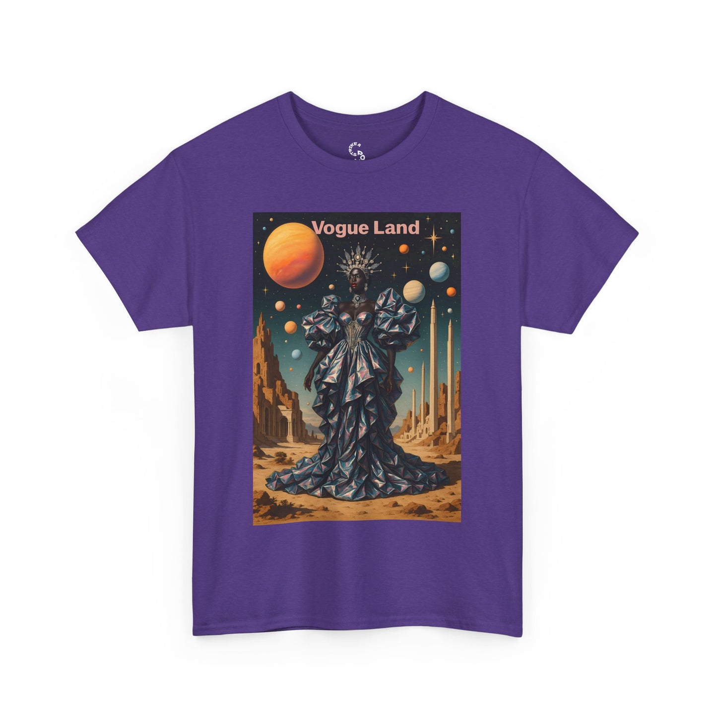 Vogue Land Unisex Heavy Cotton Tee - Colorful Graphic Shirt