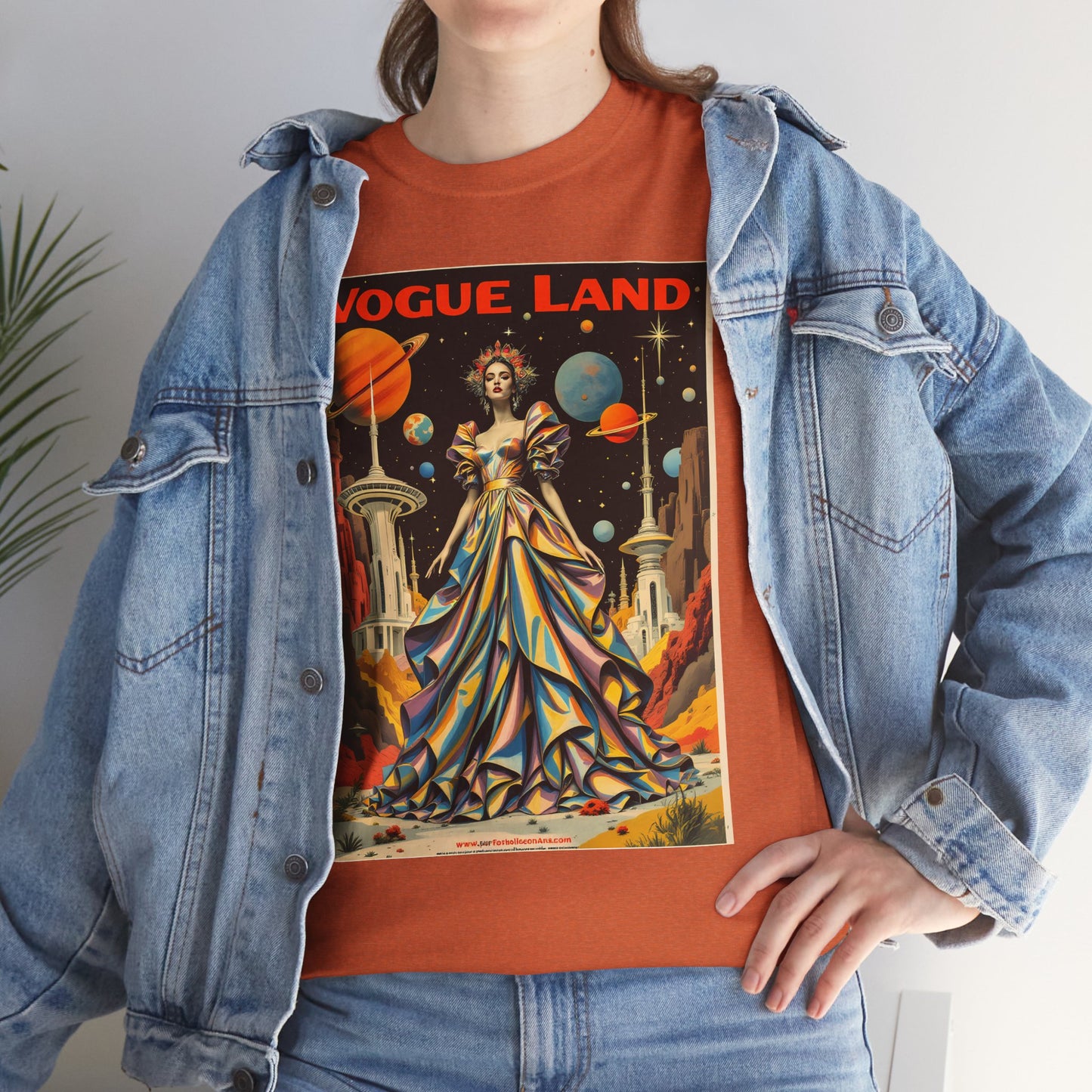 Vogue Land Unisex Heavy Cotton Tee - Colorful Graphic Shirt