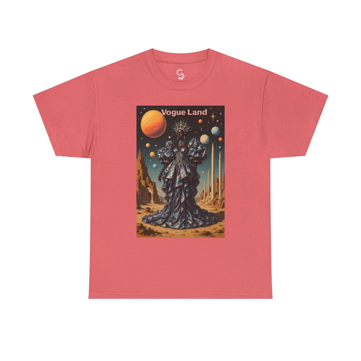 Vogue Land Unisex Heavy Cotton Tee - Colorful Graphic Shirt