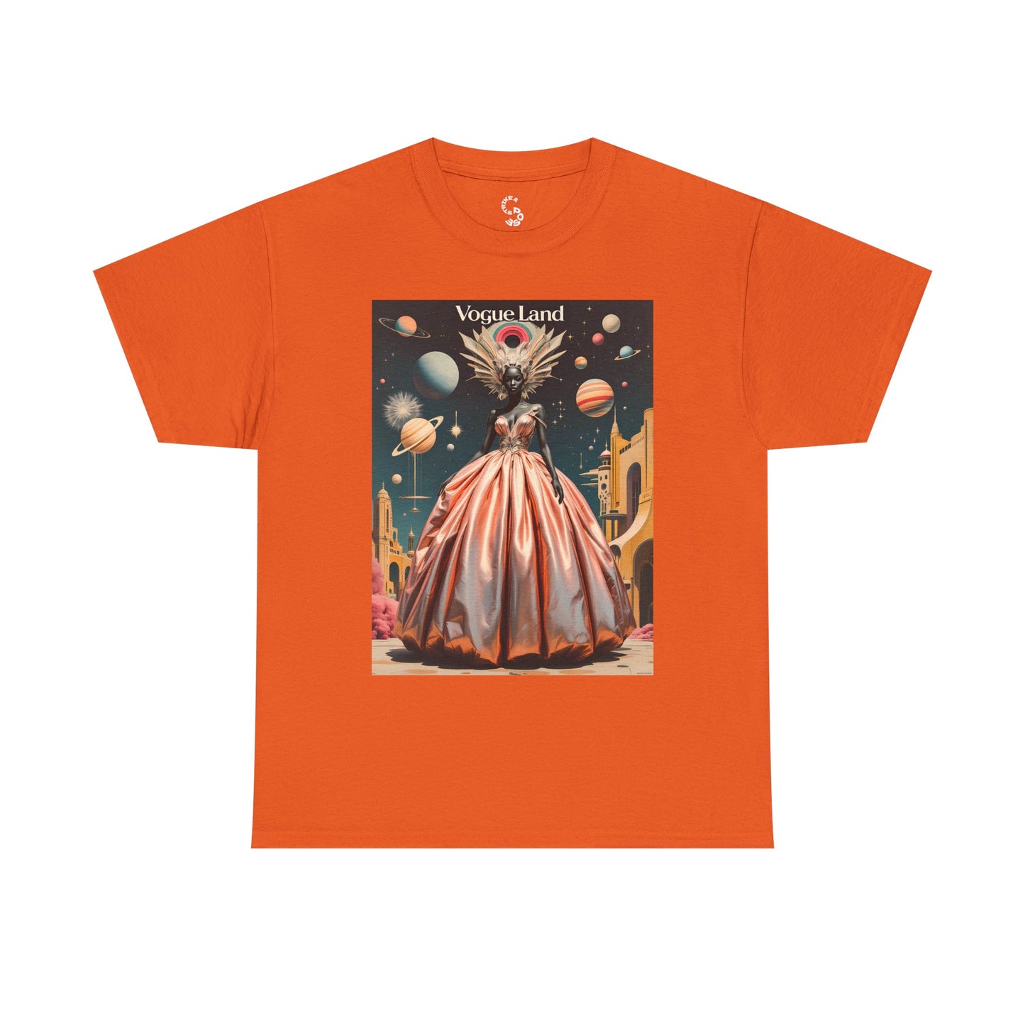 Vogue Land Unisex Heavy Cotton Tee - Colorful Graphic Shirt